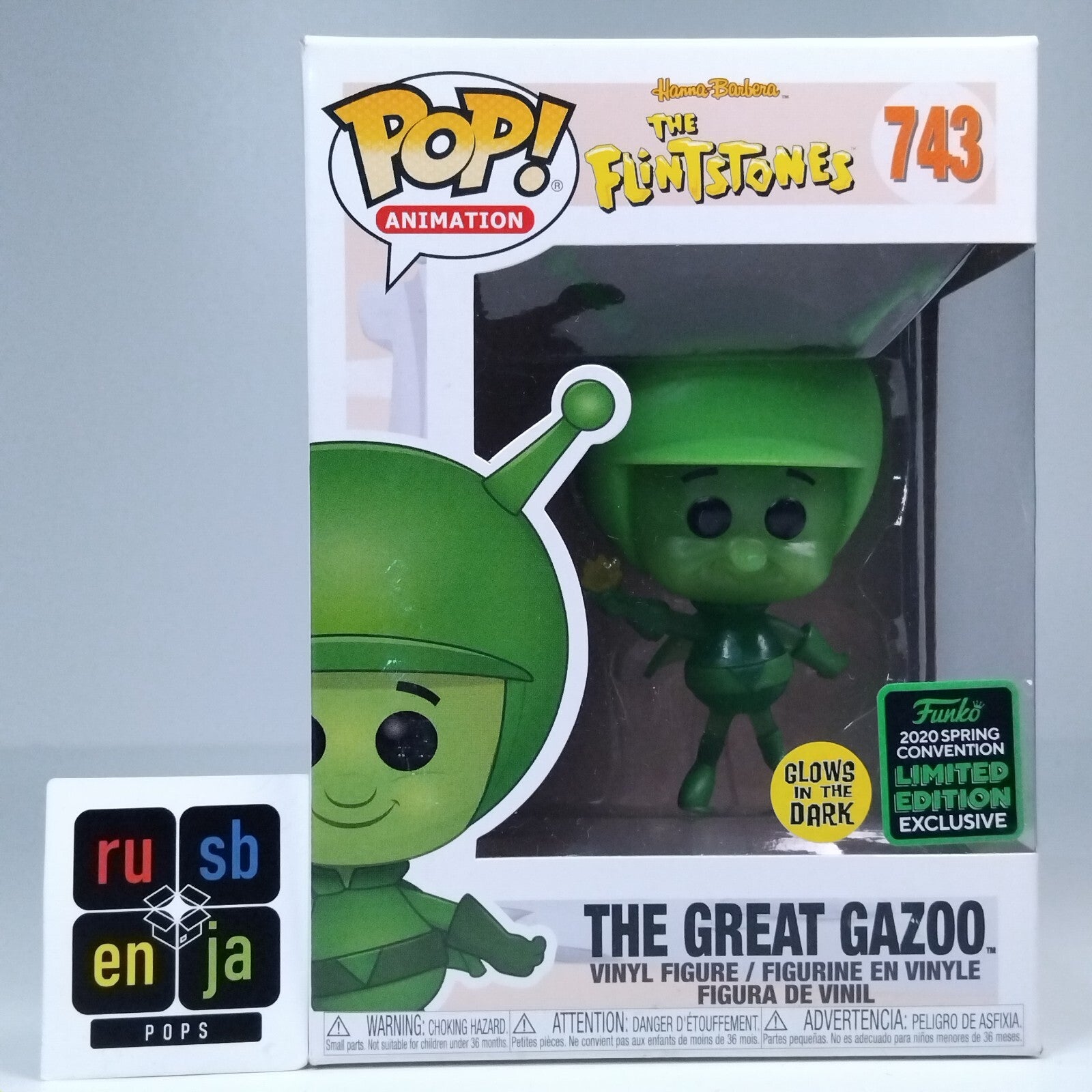Funko Pop! Animation The Flintstones The Great Gazoo Glows Limited Edition #743