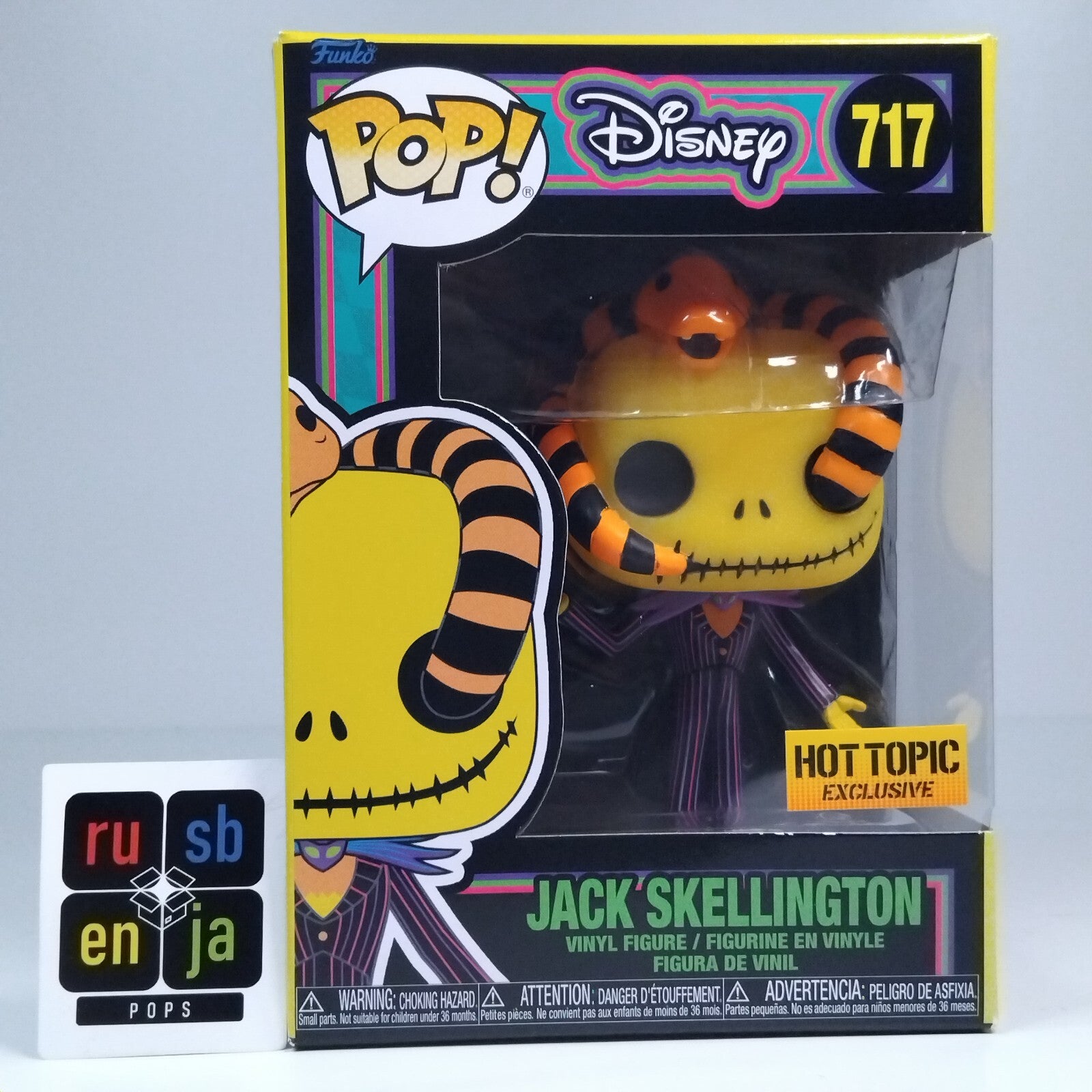 Funko Pop! Disney Nightmare Before Christmas Blacklight Jack Skellington #717