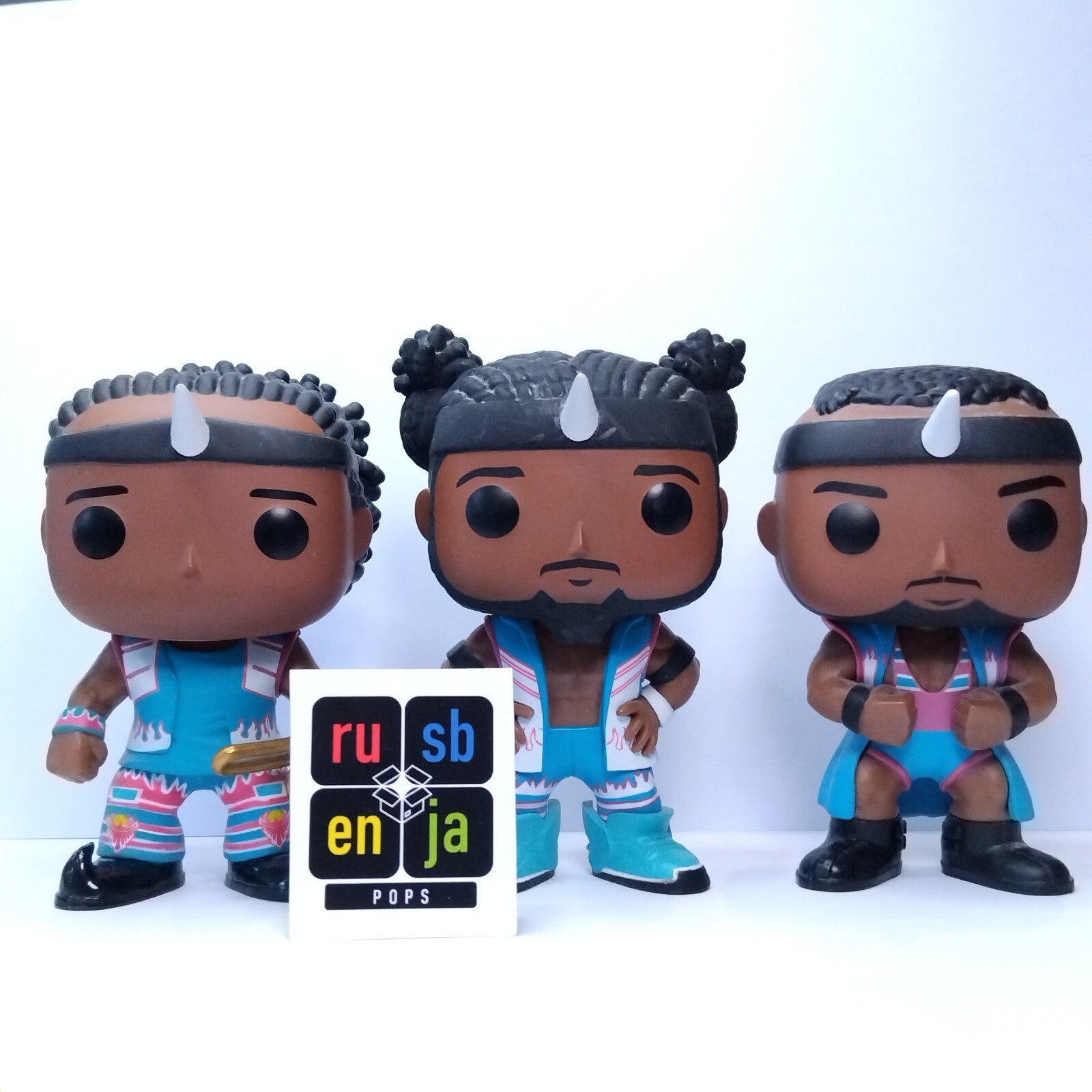 Funko Pop! WWE OOB Out of Box New Day Big E Xavier Woods Kofi Kingston 3 Pack
