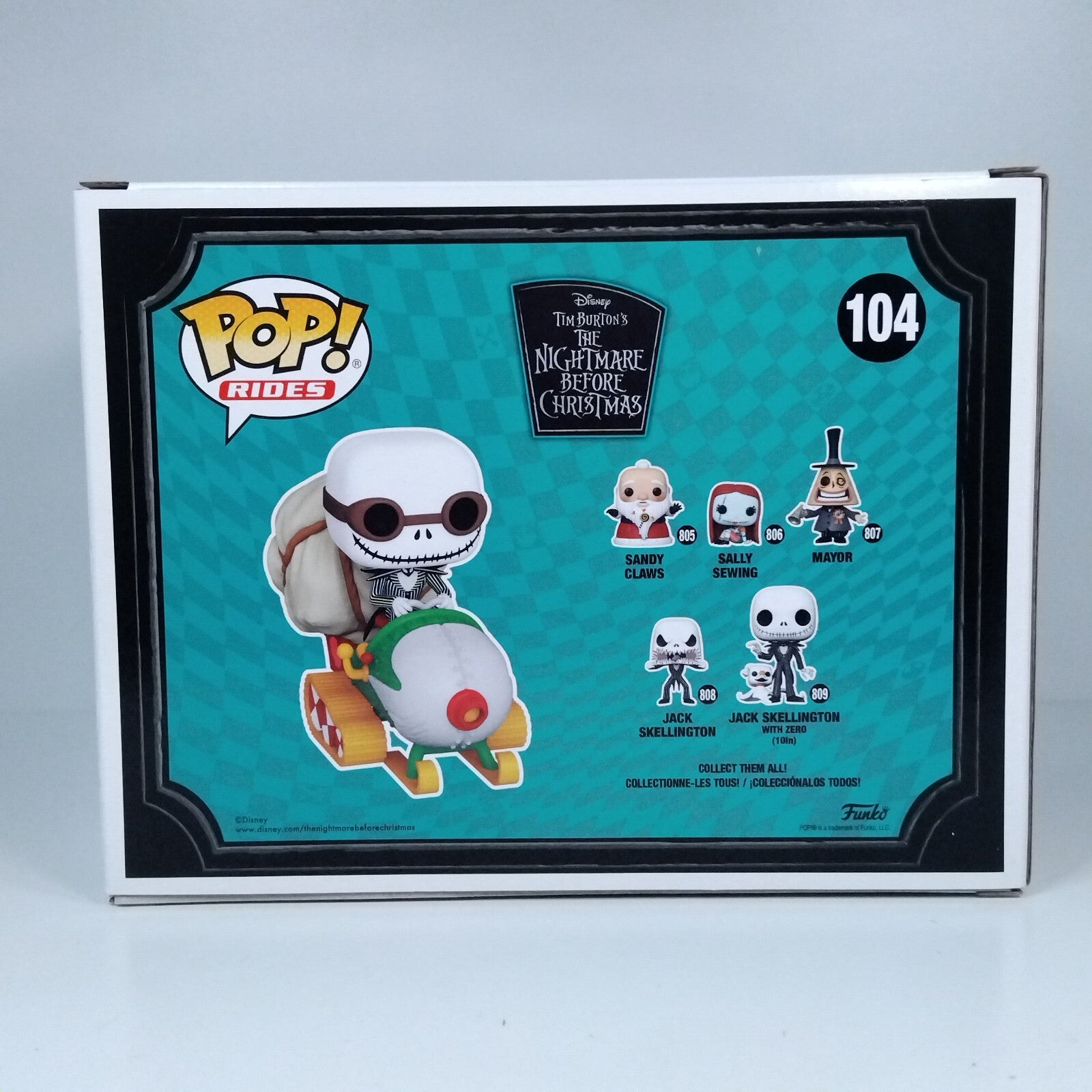 Funko Pop! Disney Rides TNBC Jack Skellington in Snowmobile #104