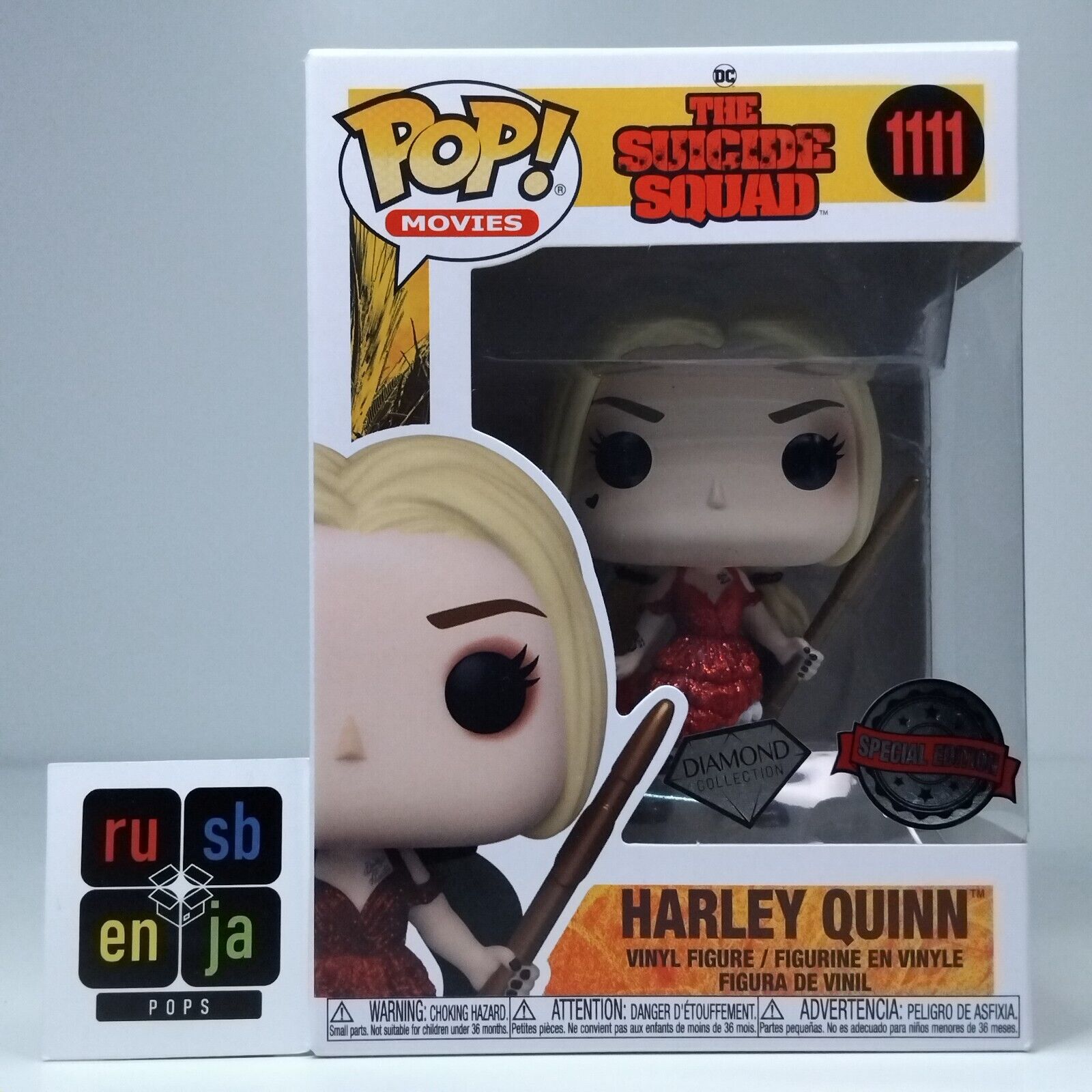 Funko Pop! DC Heroes The Suicide Squad Harley Quinn Diamond #1111