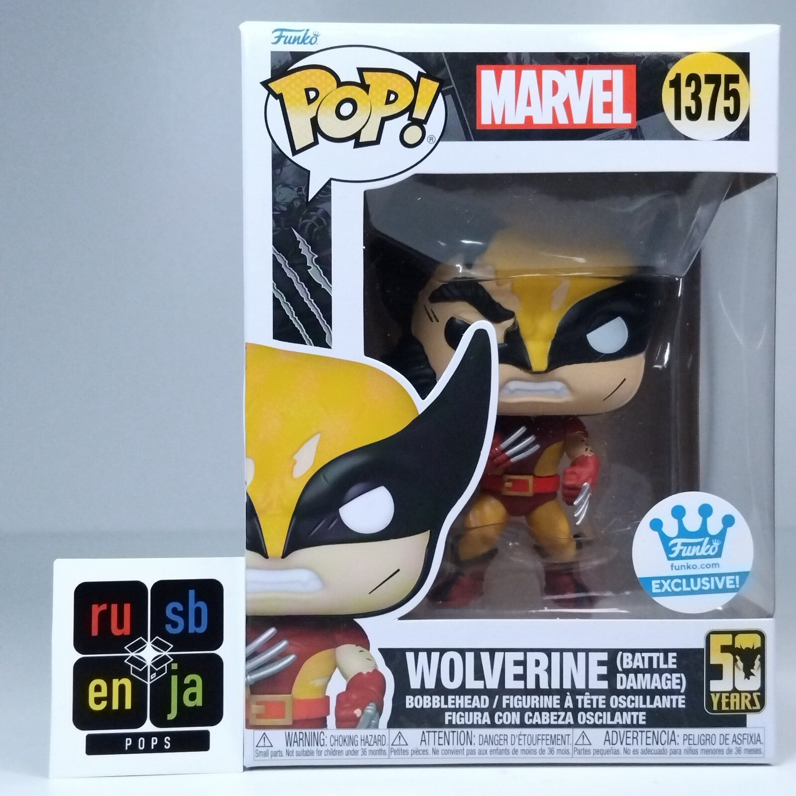 Funko Pop! Marvel Wolverine Battle Damage Exclusive #1375
