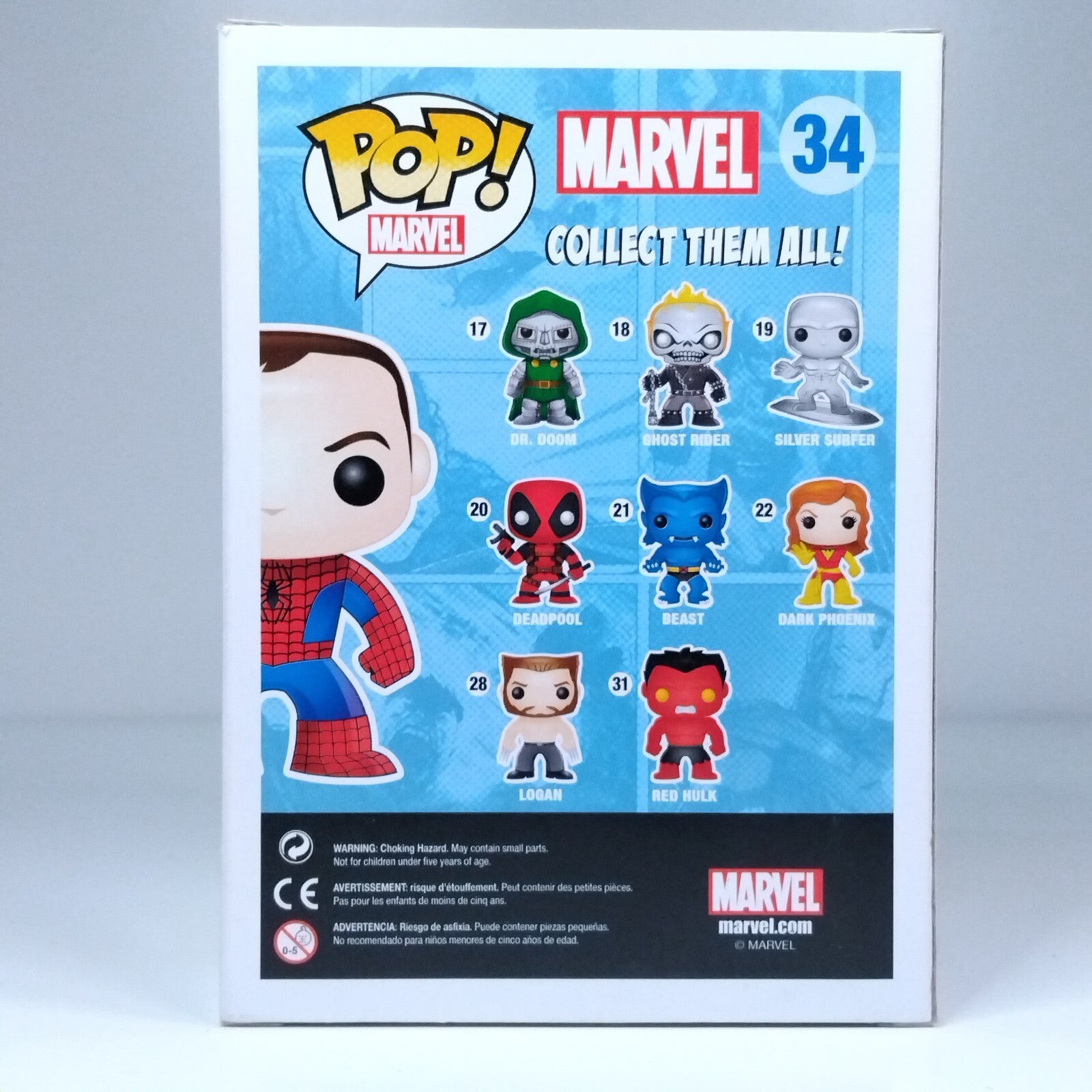 Funko Pop! Marvel Spider-Man Peter Parker Comikaze Exclusive #34