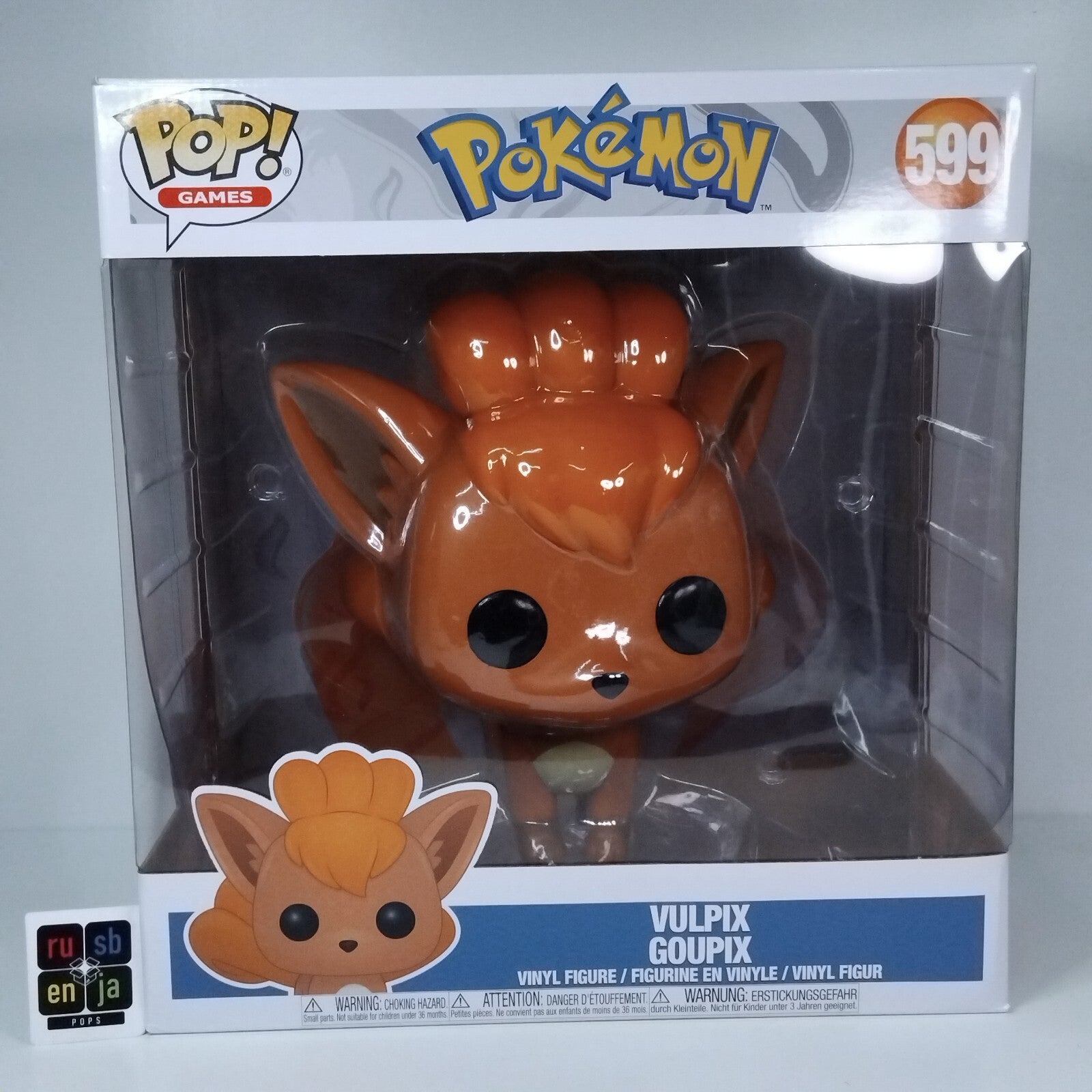 Funko Pop! Games Pokemon 10" Inch Vulpix #599