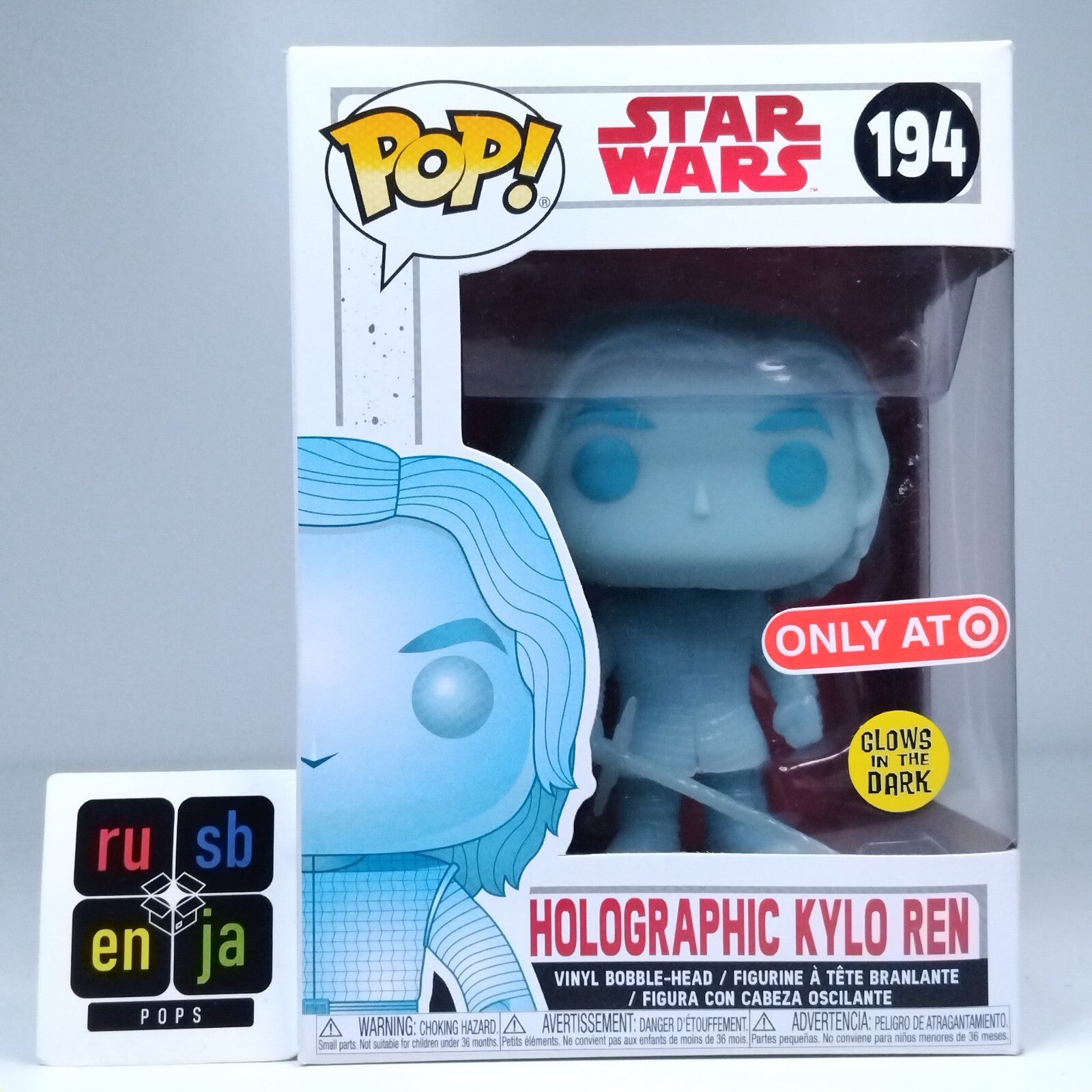 Funko Pop! Star Wars Holographic Kylo Ren Glows Target Exclusive #194
