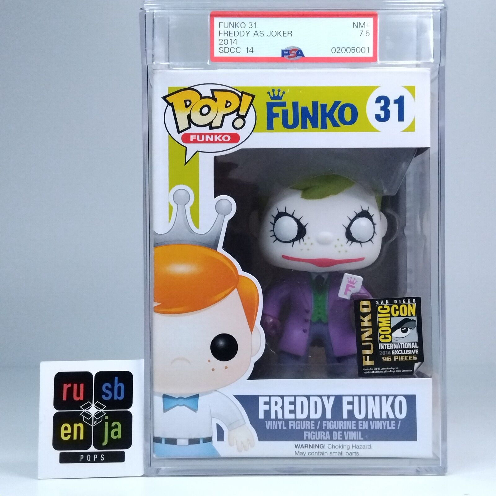 Funko Pop! DC Heroes Batman Dark Knight Freddy Funko as Joker 96 Pcs PSA 7.5 #31
