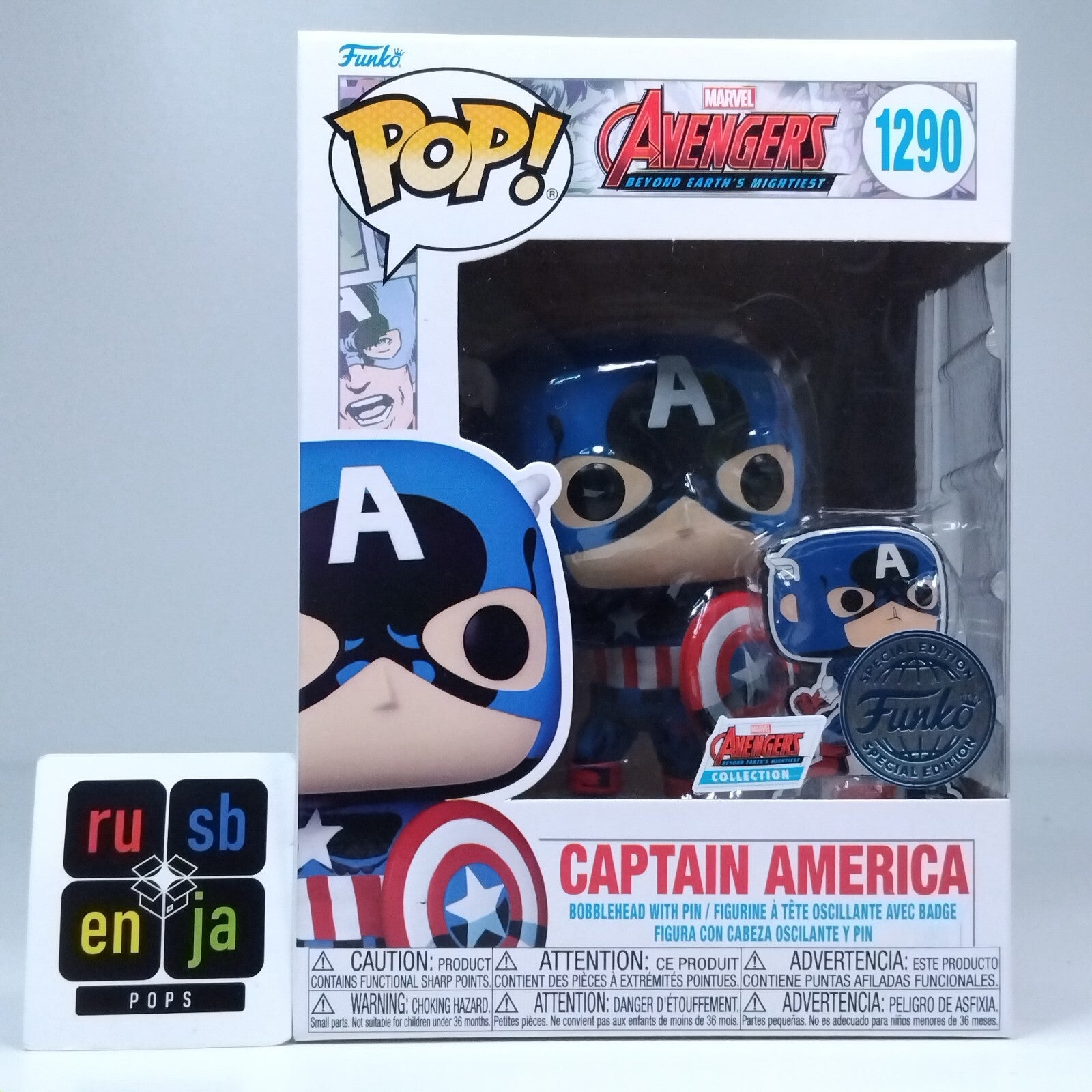 Funko Pop! Marvel Avengers Beyond Earth's Mightiest Captain America #1290