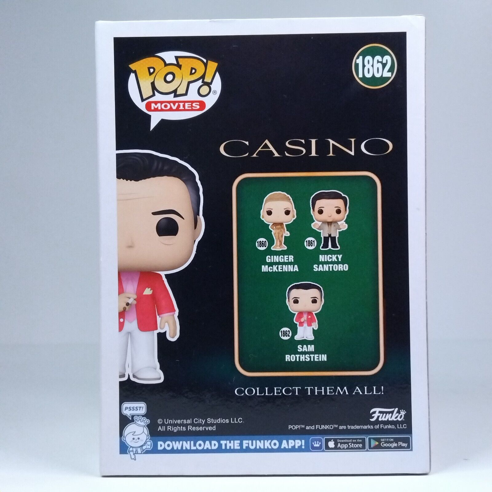Funko Pop! Movies Casino Sam Rothstein Signed Robert De Niro COA #1862