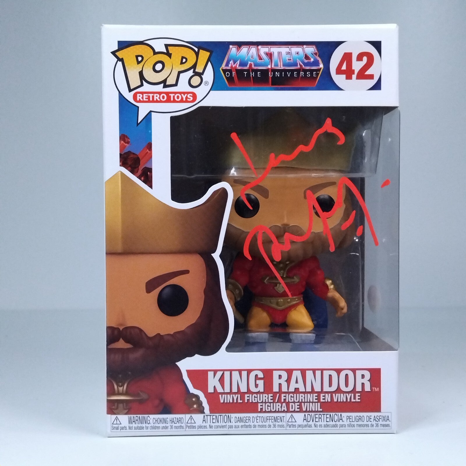 Funko Pop! MOTU Masters of the Universe King Randor Signed James Purefoy #42 WS