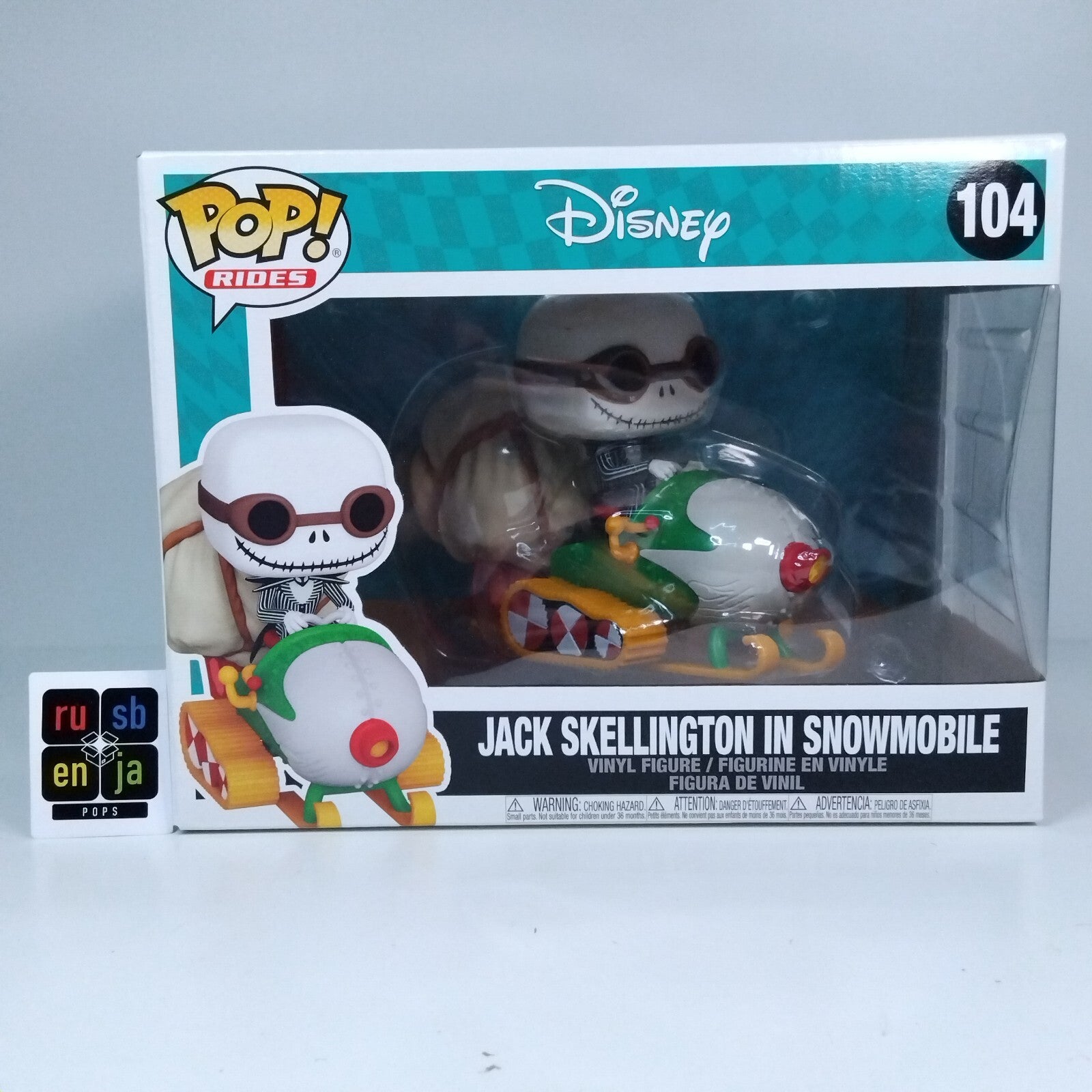 Funko Pop! Disney Rides TNBC Jack Skellington in Snowmobile #104