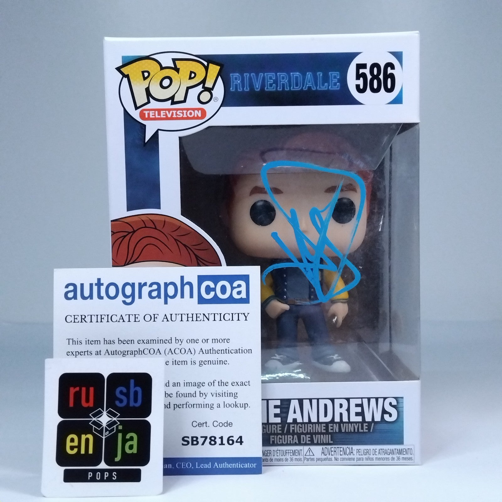 Funko Pop! TV Riverdale Archie Andrews Signed KJ Apa COA #586 WS