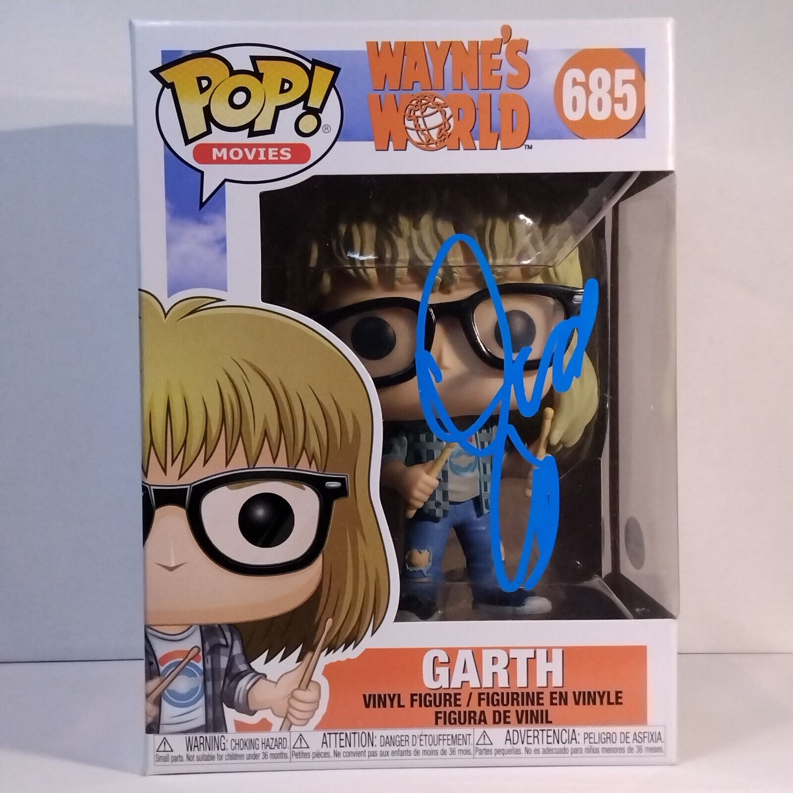 Funko Pop! Movies Wayne's World Garth Signed Dana Carvey COA #685 WS