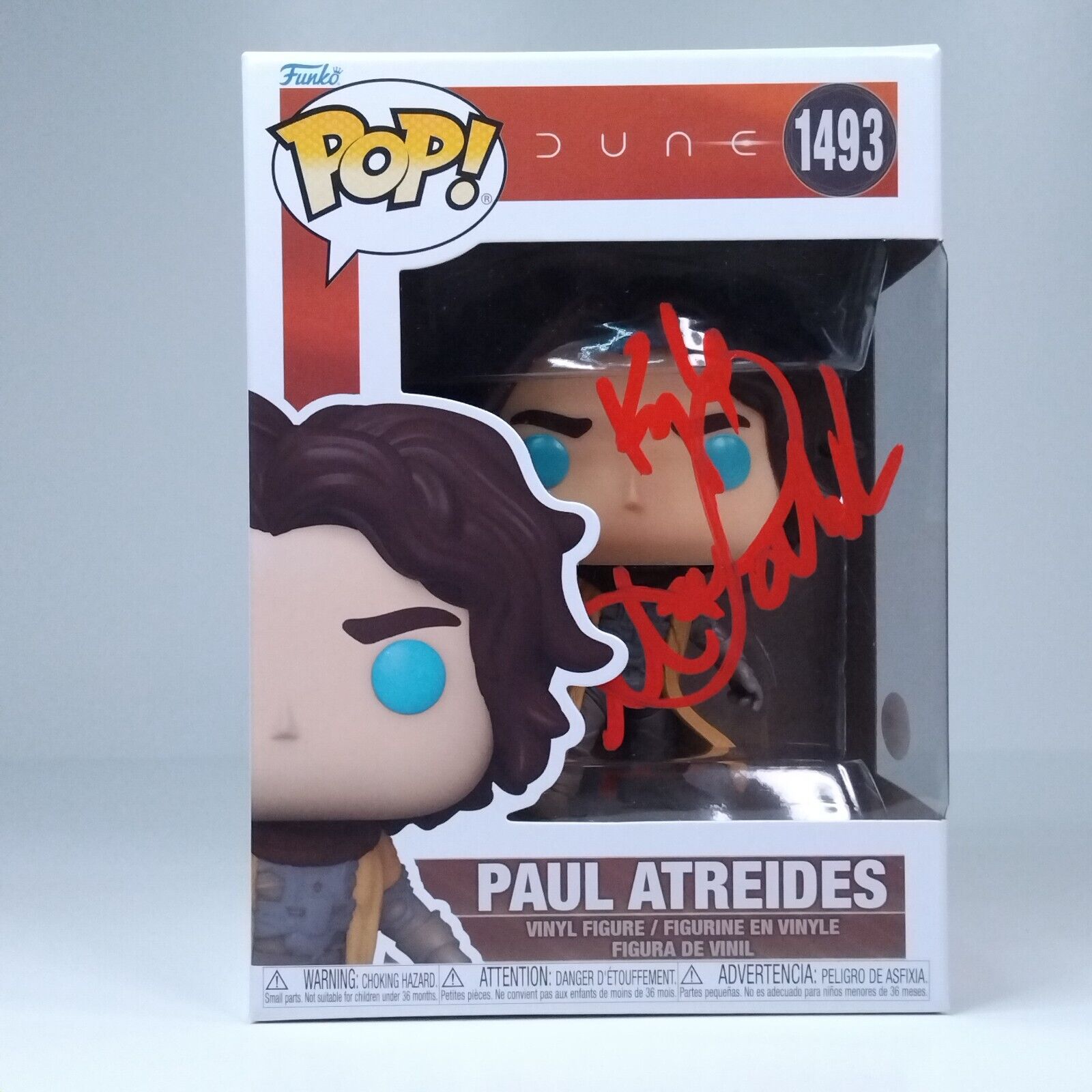 Funko Pop! Movies Dune Paul Atreides Signed Kyle Maclachlan COA #1493 WS