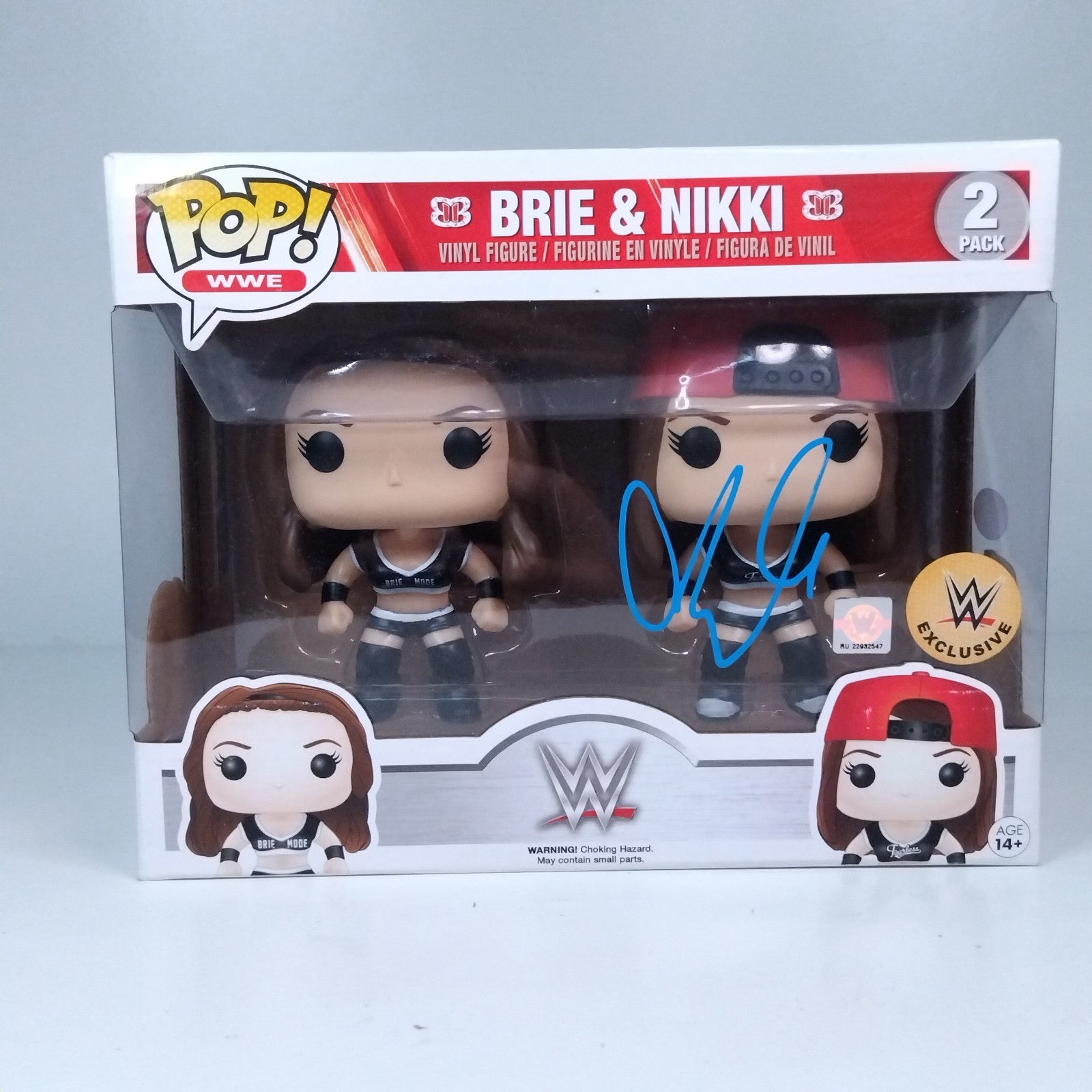Funko Pop! WWE Brie & Nikki Bella Twins - Nikki Bella Signed w/COA 2 Pack
