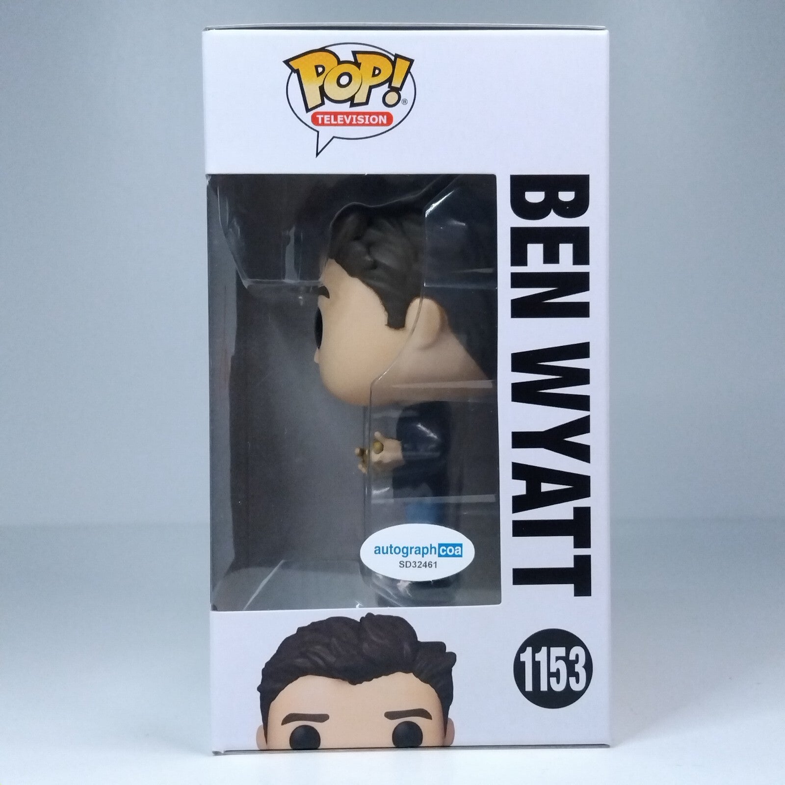 Funko Pop! TV - Parks and Recreation Ben Wyatt Signed Adam Scott COA #1153 WS