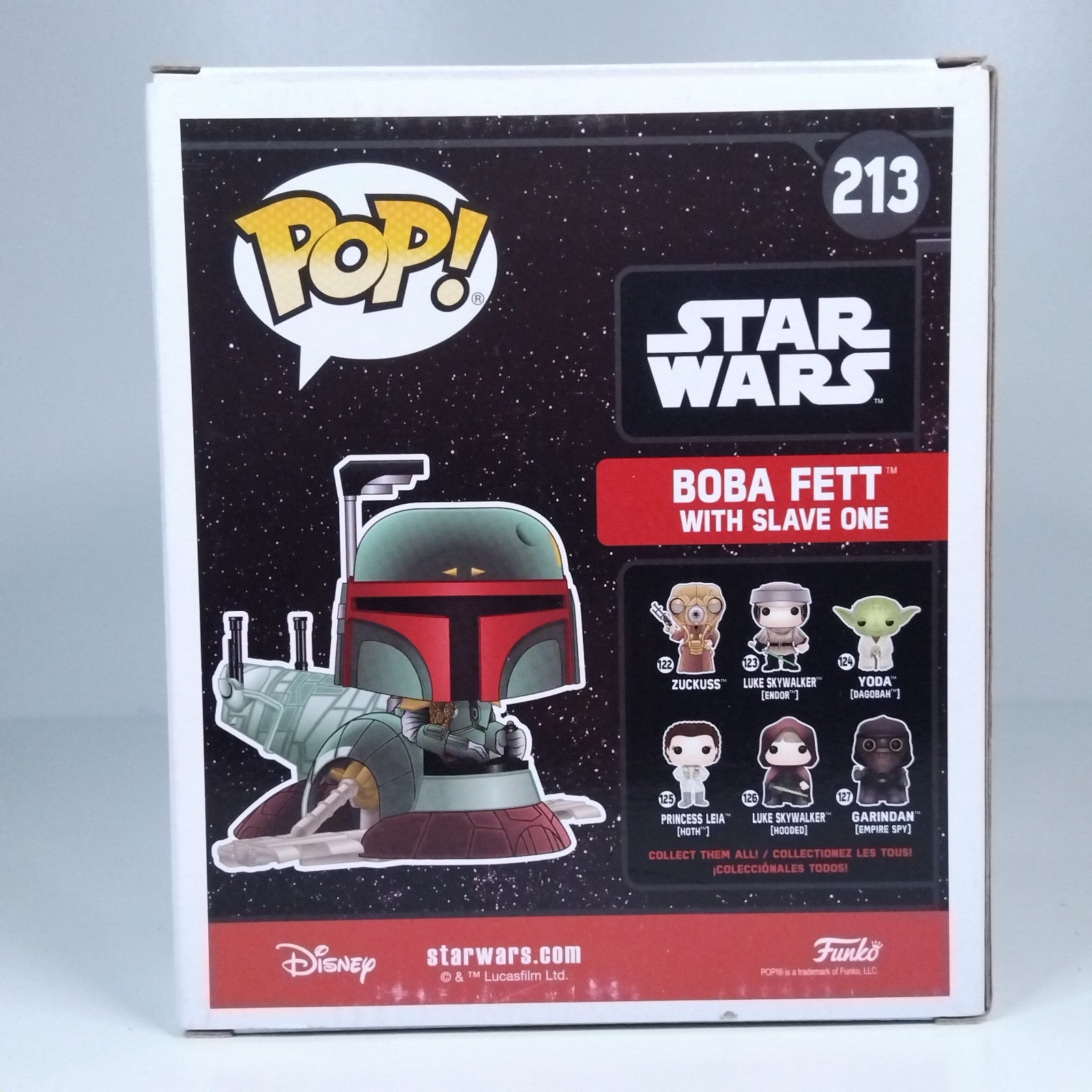 Funko Pop! Star Wars Boba Fett Slave One Signed Jeremy Bulloch COA #213