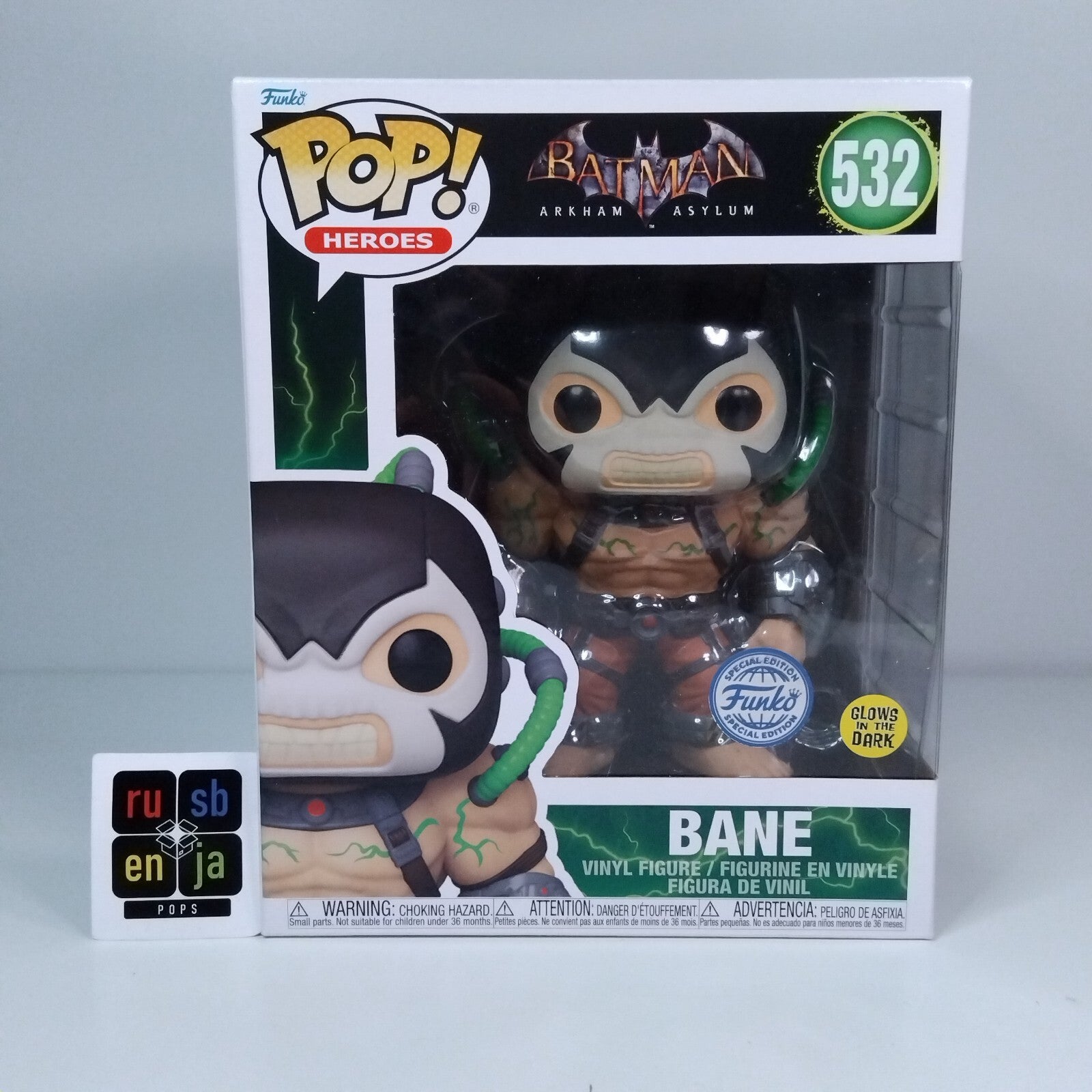 Funko Pop! DC Heroes 6" Inch Batman Arkham Asylum Bane Glow Special Edition #532