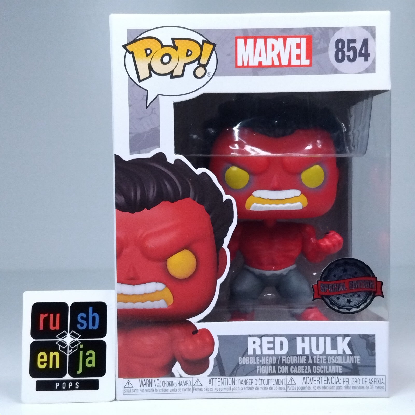 Funko Pop! Marvel Red Hulk Special Edition #854