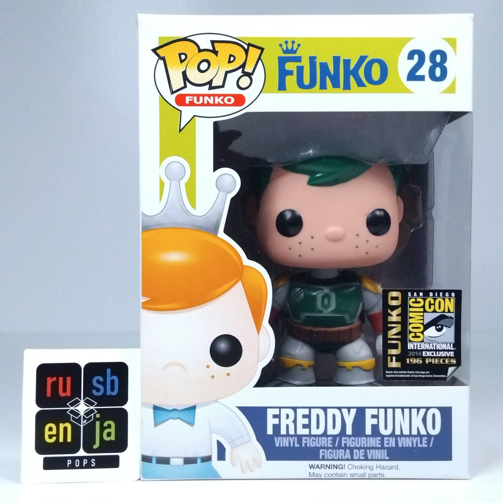 Funko Pop! Star Wars Freddy Funko as Boba Fett Green Hair SDCC 196 Pcs #28