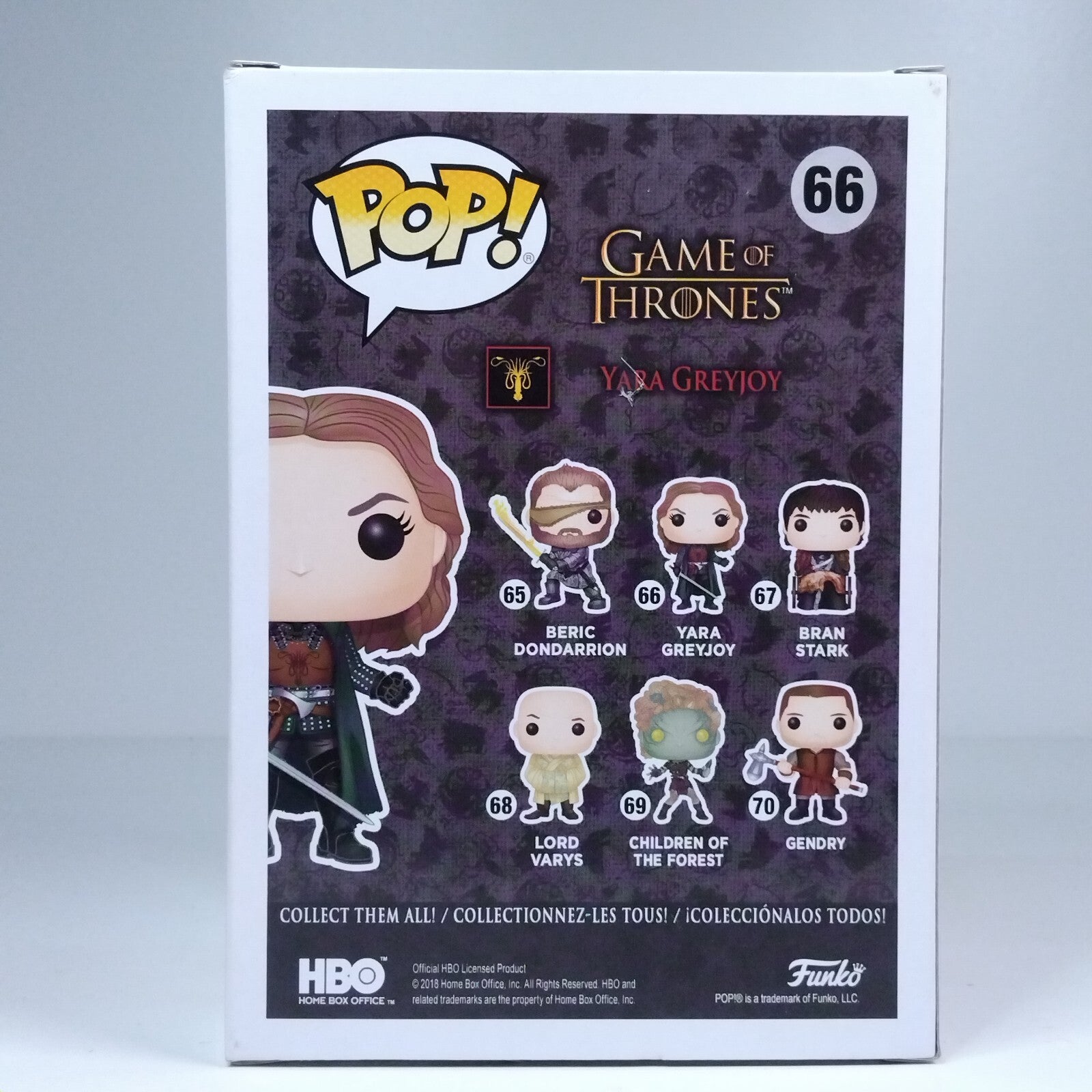 Funko Pop! TV Game of Thrones - Yara Greyjoy Signed Gemma Whelan COA #66 WS