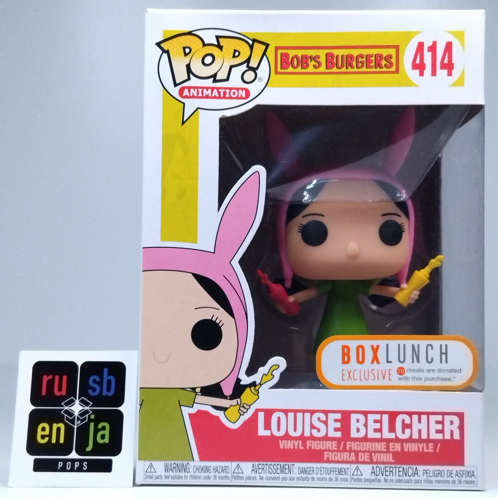 Funko Pop! Animation Bob's Burgers Louise Belcher Box Lunch Exclusive #414