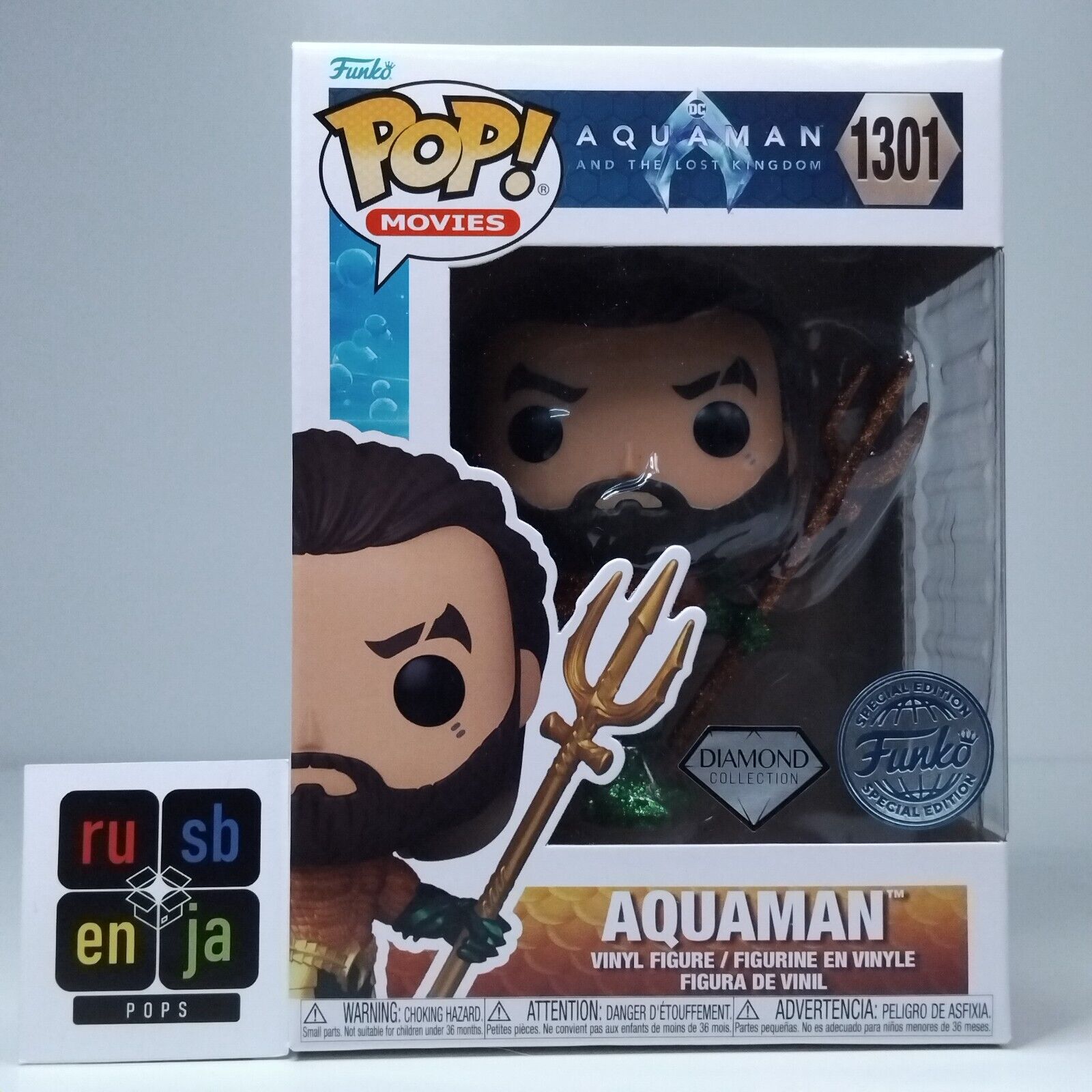 Funko Pop! DC Heroes Aquaman Diamond Special Edition #1301