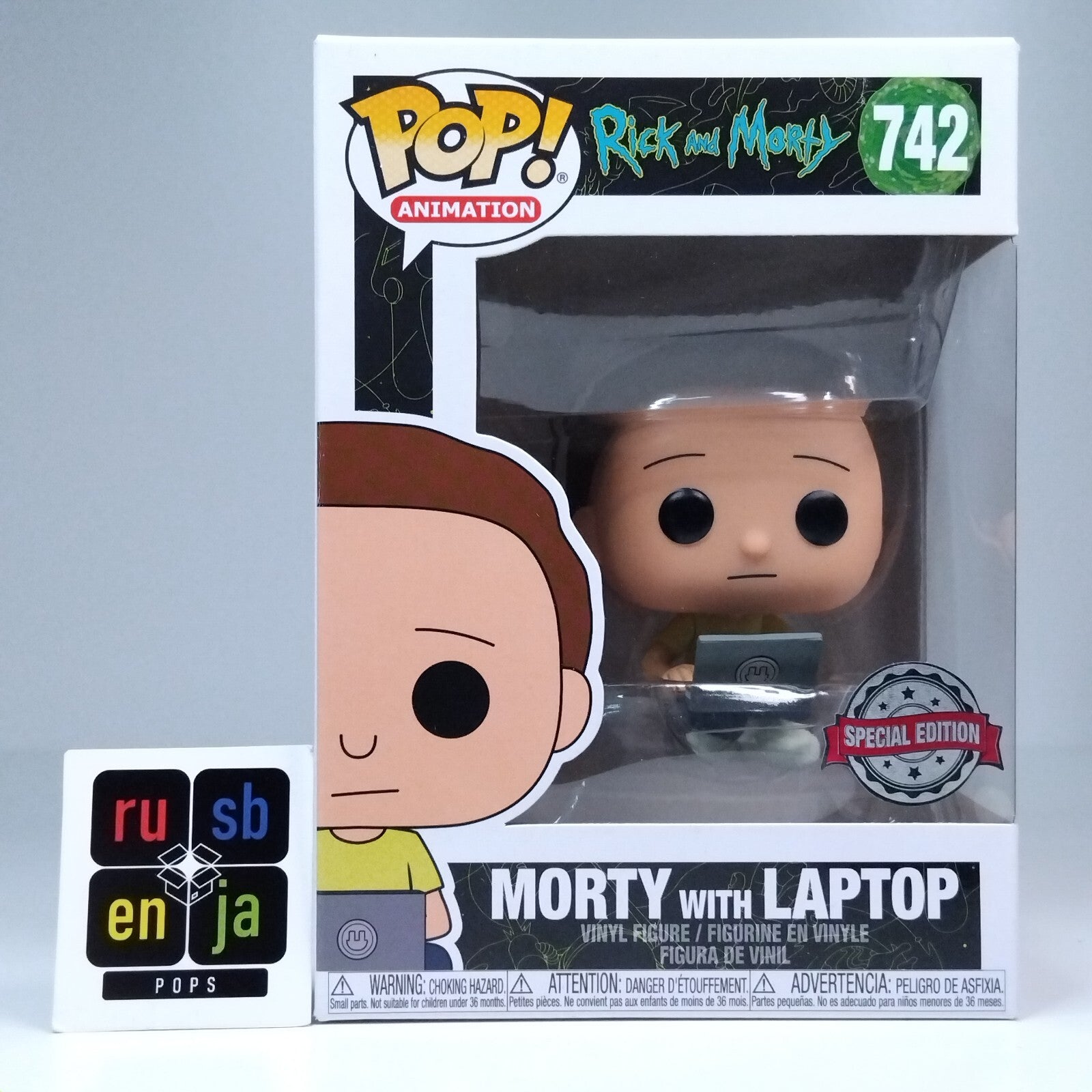 Funko Pop! Animation Rick and Morty - Morty with Laptop Special Edition #742