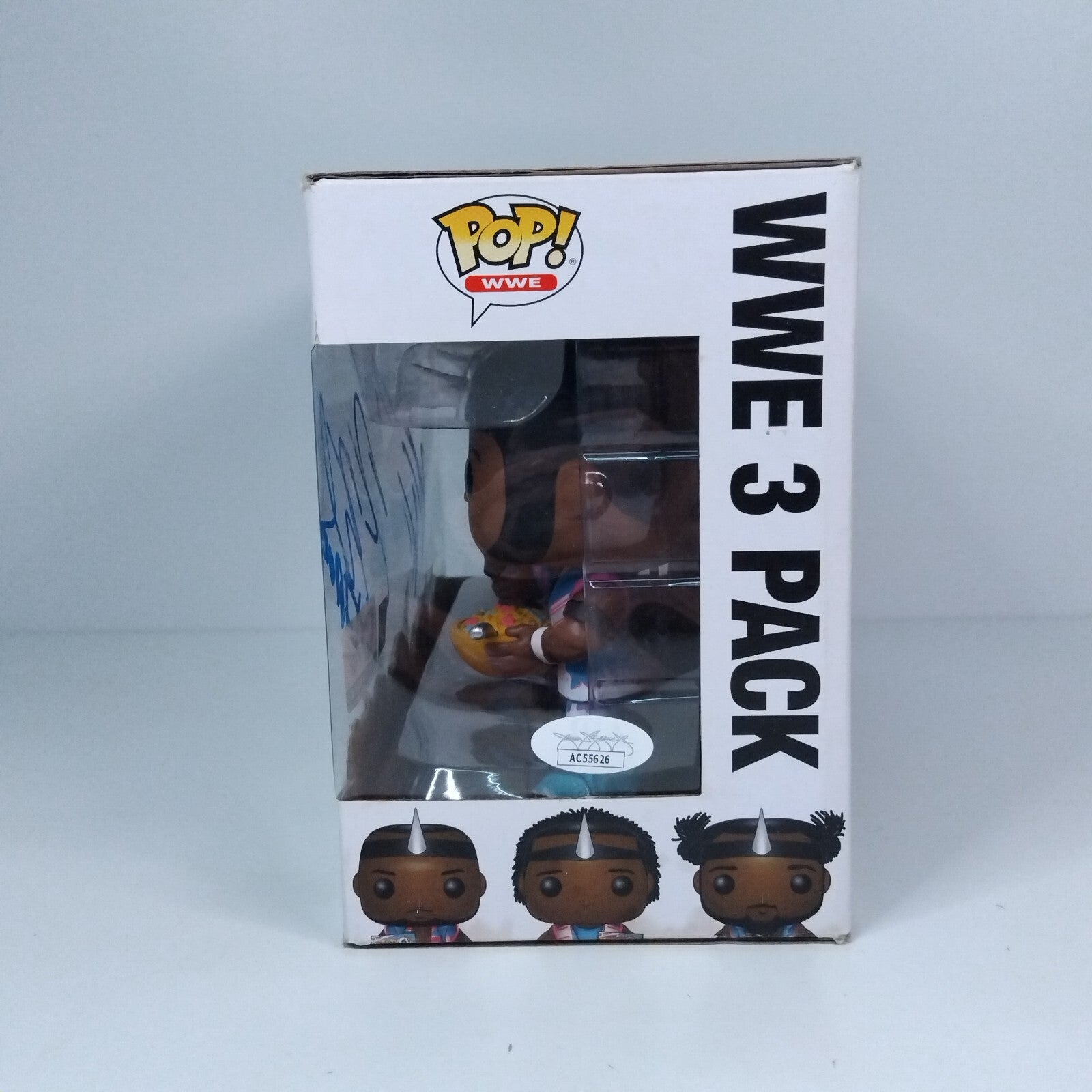 Funko Pop! WWE The New Day Big E Kofi Xavier Triple Signed w/COA 3 Pack