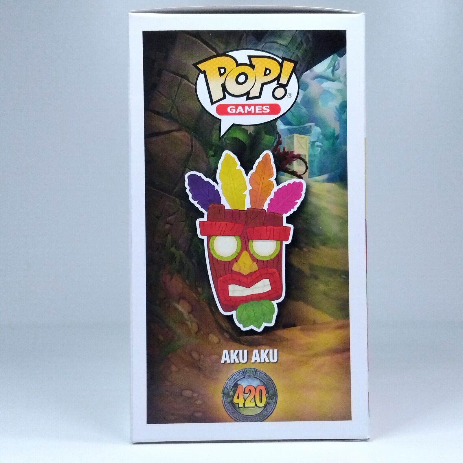 Funko Pop! Games Crash Bandicoot Aku Aku Signed Greg Eagles COA #420