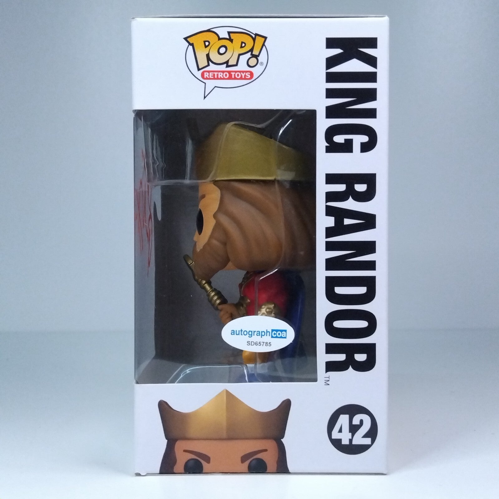 Funko Pop! MOTU Masters of Universe King Randor Signed James Purefoy #42 WS