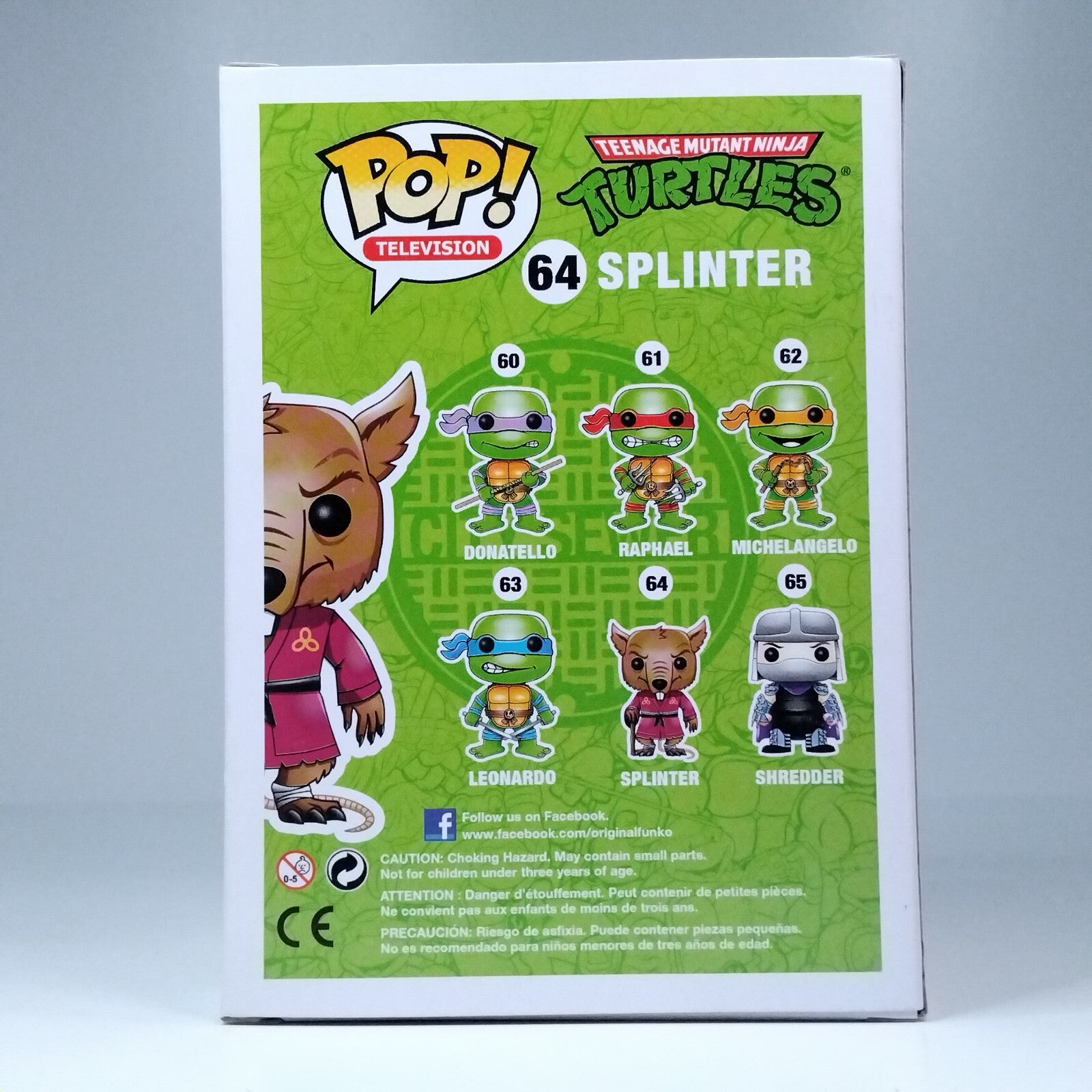 Funko Pop! Teenage Mutant Ninja Turtles Splinter Signed Townsend Coleman COA #64