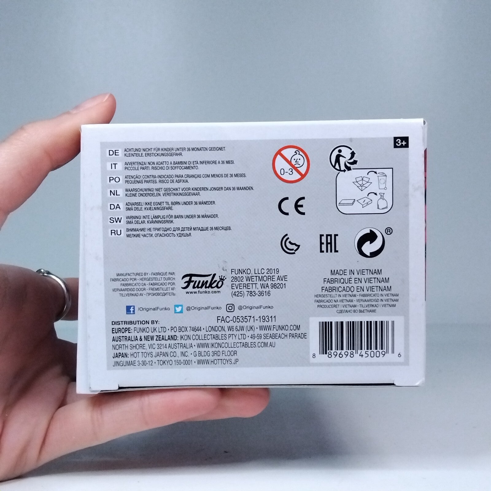 Funko Pop! Marvel - Fantastic Four 4 Galactus Signed Ralph Ineson COA #565 WS