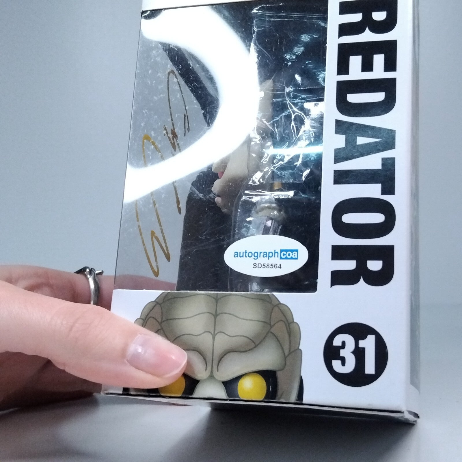 Funko Pop! Movies Predator Signed Dane DiLiegro COA #31 WS