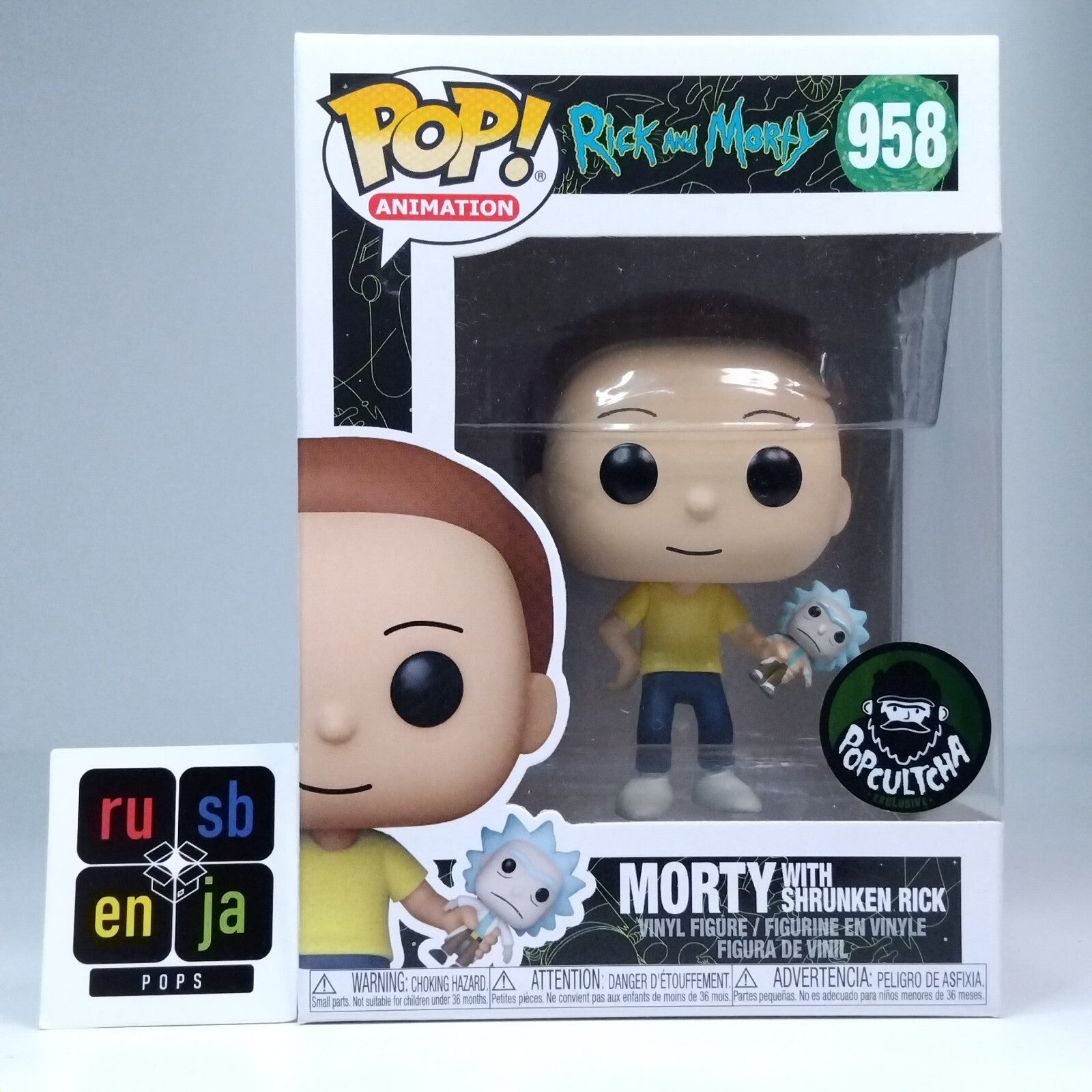 Funko Pop! Animation Rick and Morty - Morty with Shrunken Rick Exclusive #958