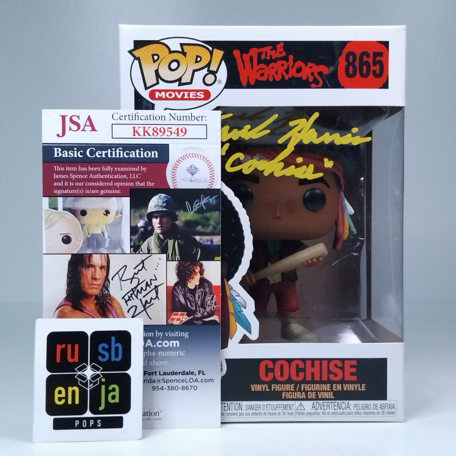 Funko Pop! Movies The Warriors Cochise Signed w/ CN David Harris COA #865