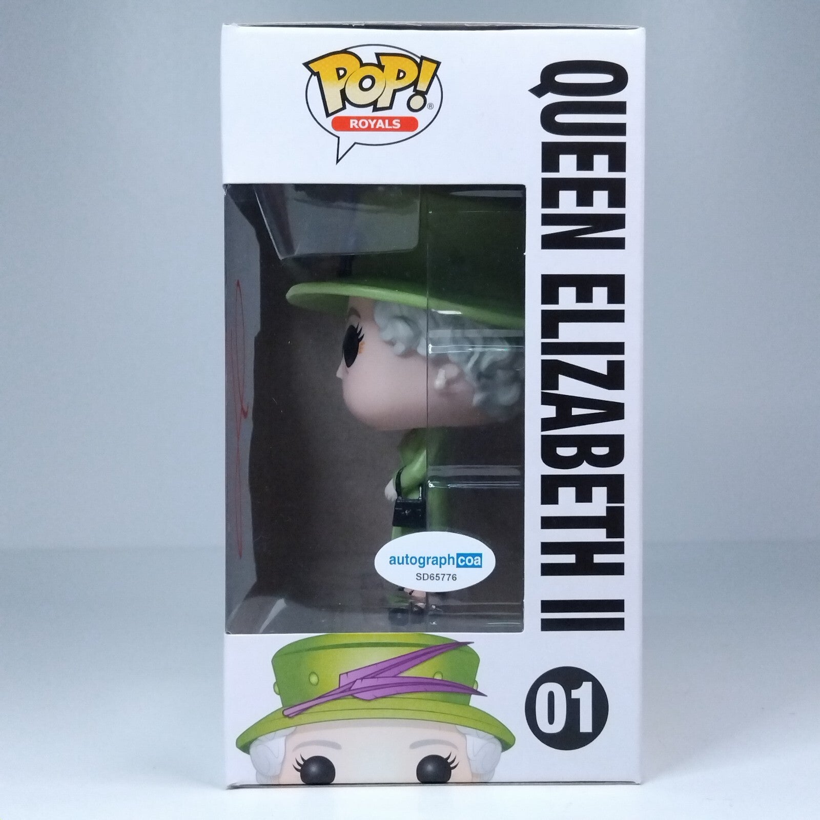 Funko Pop! Royals TV The Crown Queen Elizabeth II Signed Claire Foy COA #01 WS