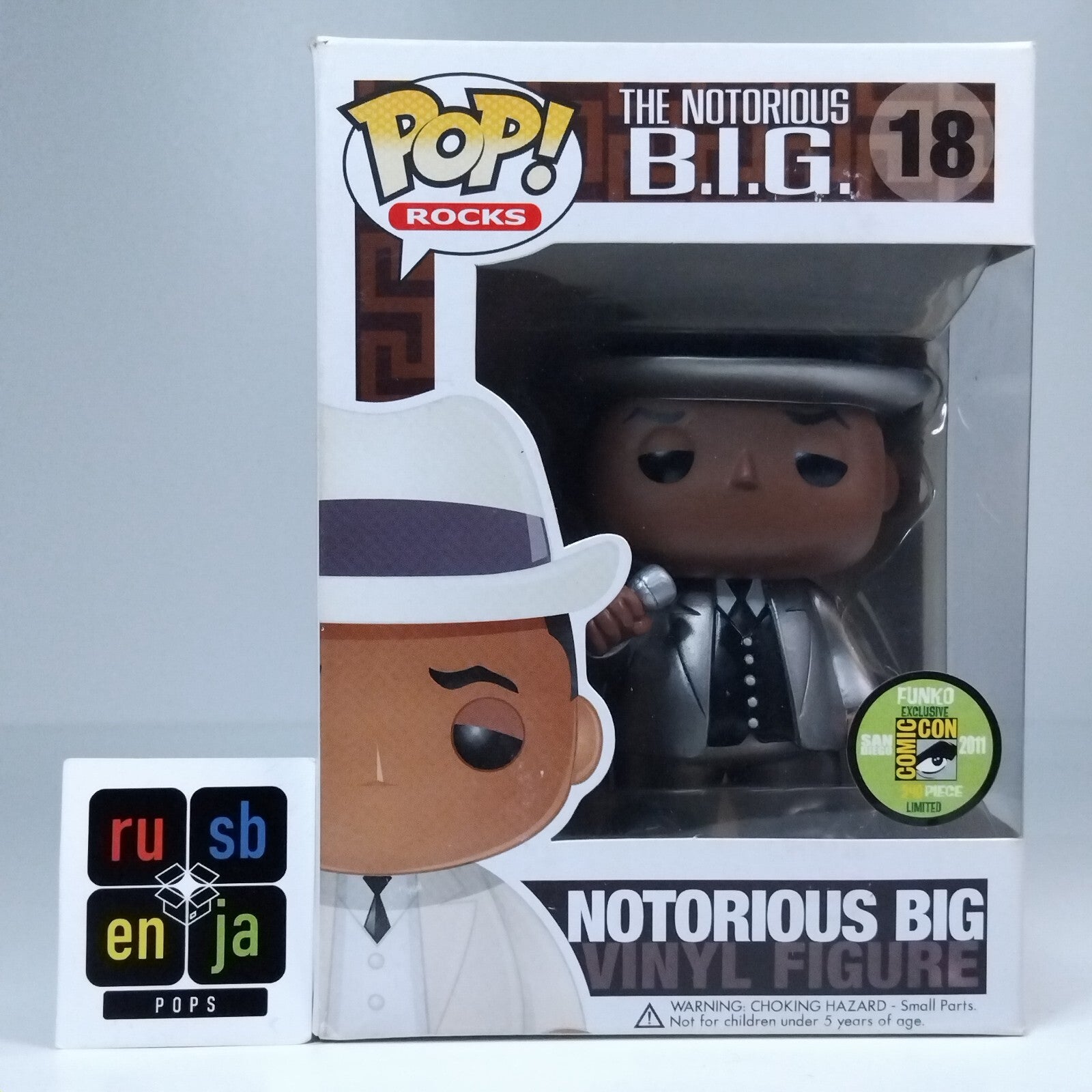 Funko Pop! Rocks Music The Notorious B.I.G BIG Metallic SDCC 240 Pcs #18