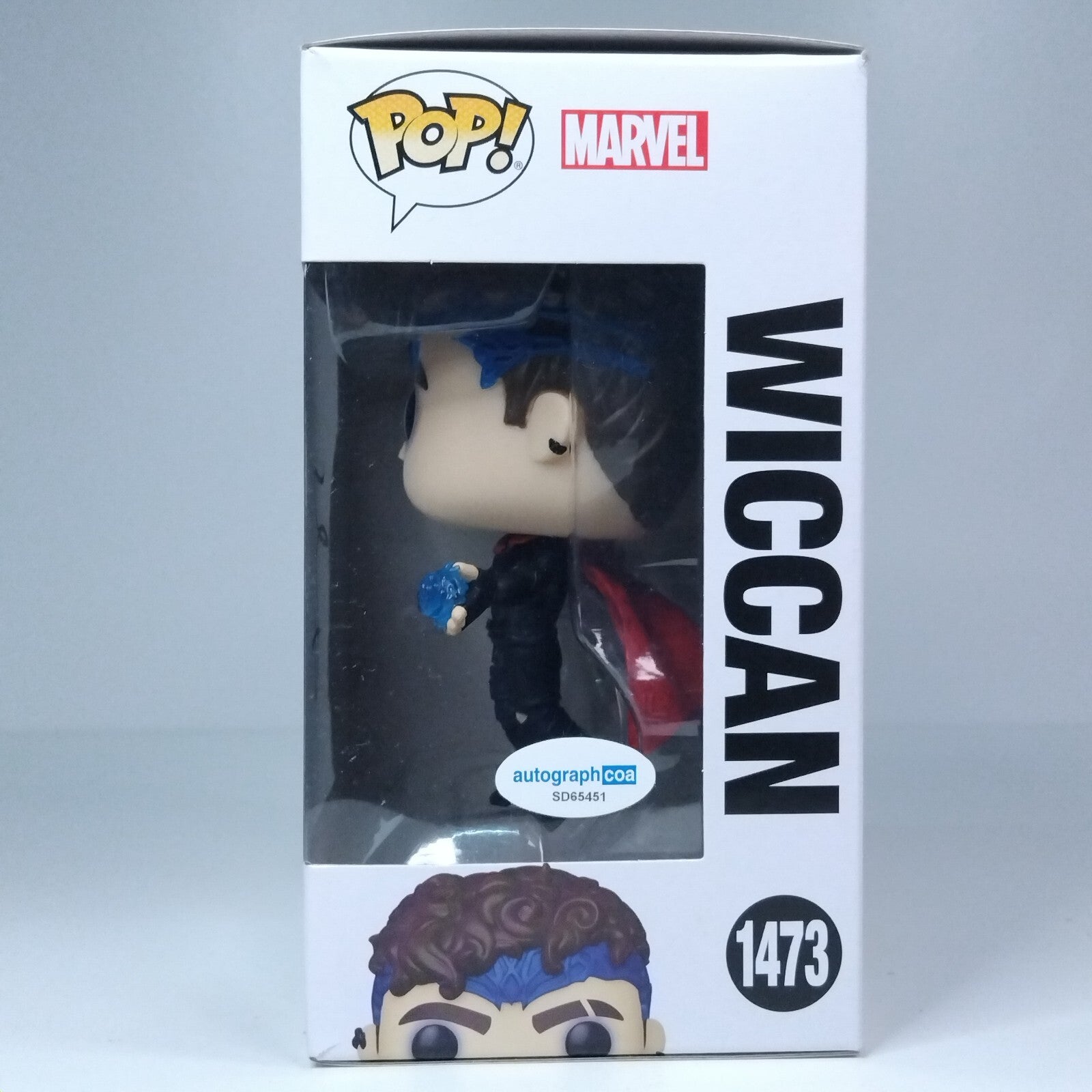 Funko Pop! Marvel Agatha Wiccan Signed Joe Locke COA #1473 WS