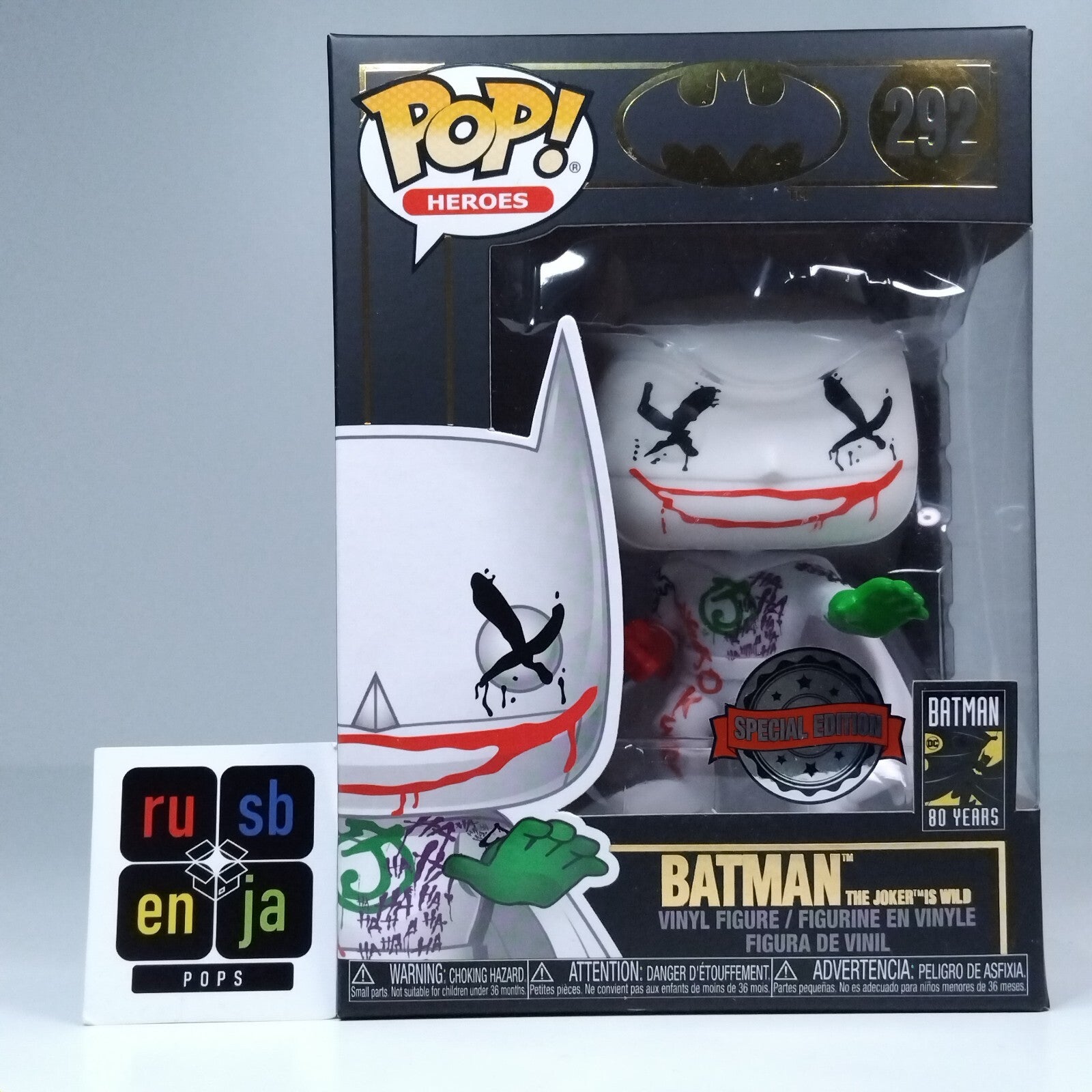 Funko Pop! DC Heroes Batman 80 Years The Joker is Wild Special Edition #292