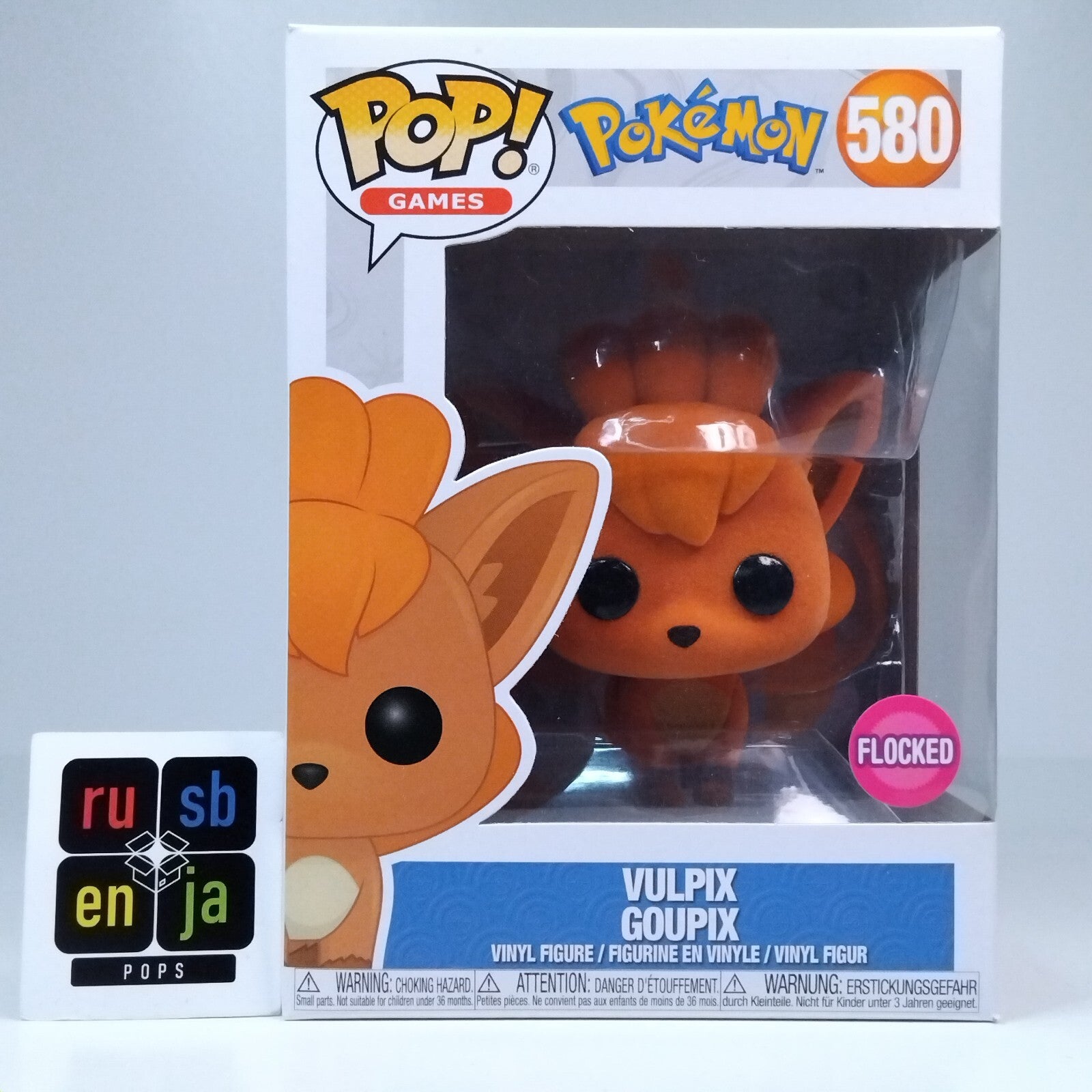 Funko Pop! Games Pokemon Vulpix Flocked #580