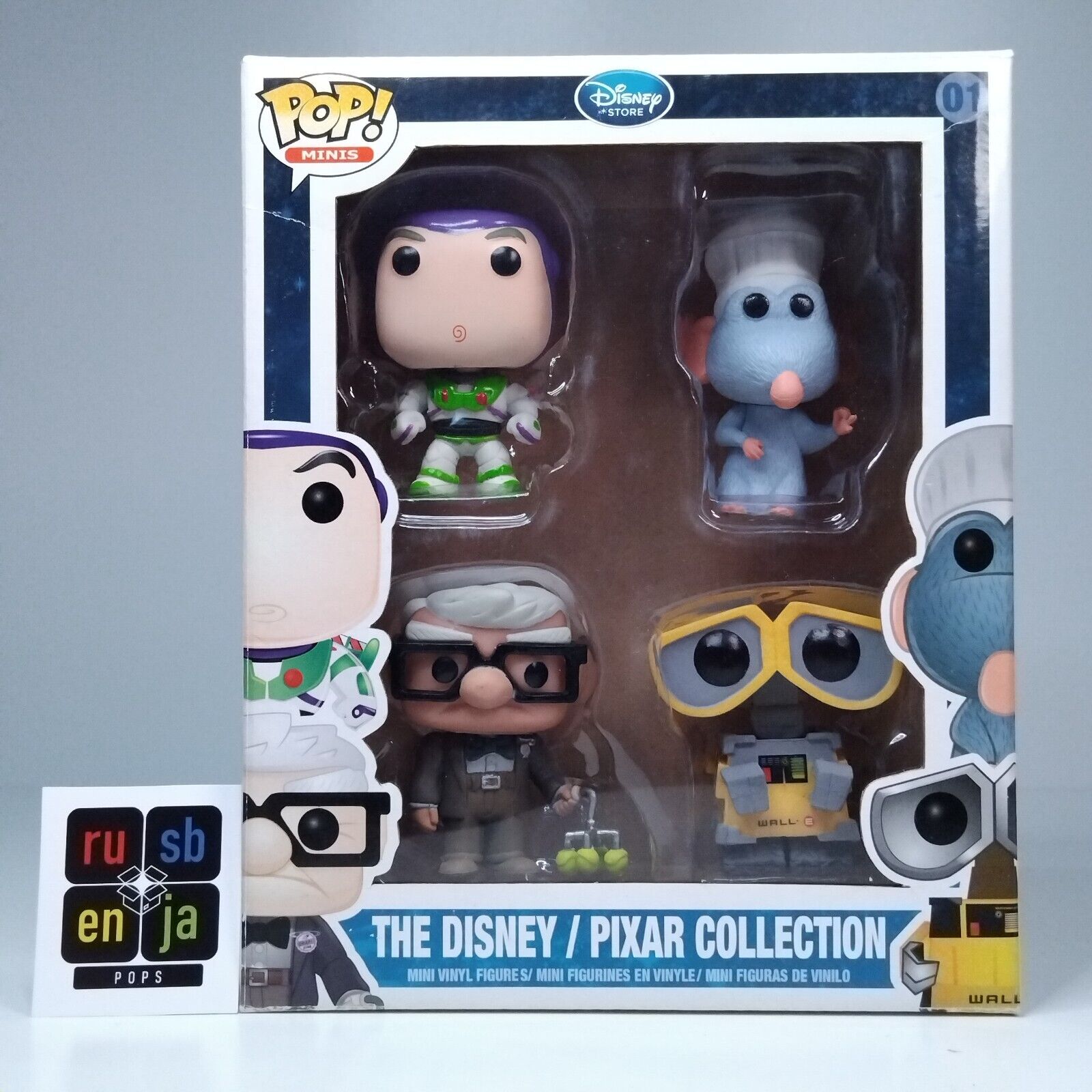 Funko Pop! Disney Pixar Collection Minis Remy Walle Buzz Lightyear Carl #01