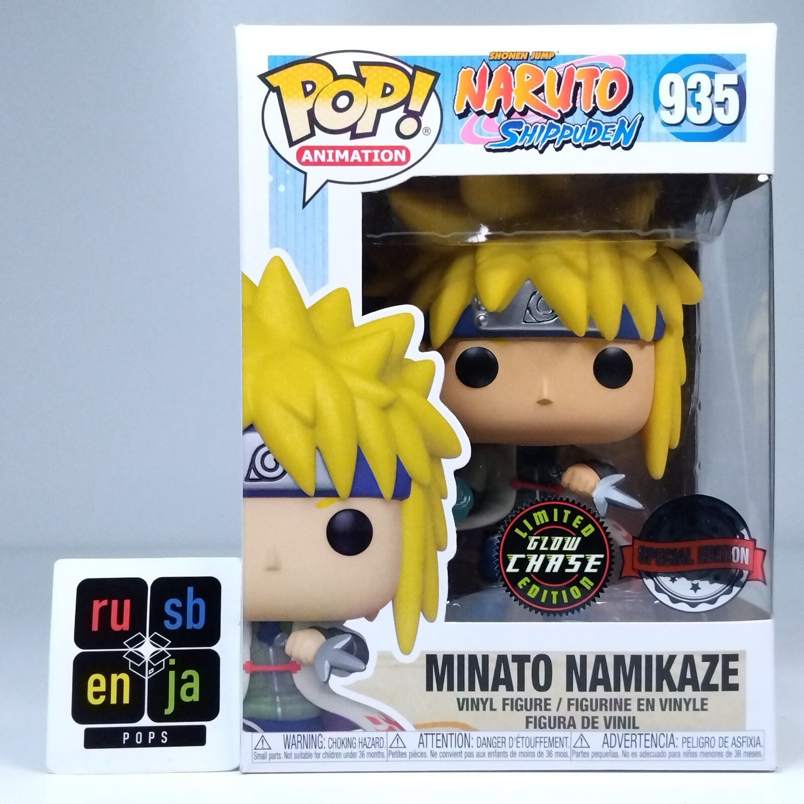 Funko Pop! Anime Naruto Minato Namikaze Glow Chase Special Edition #935