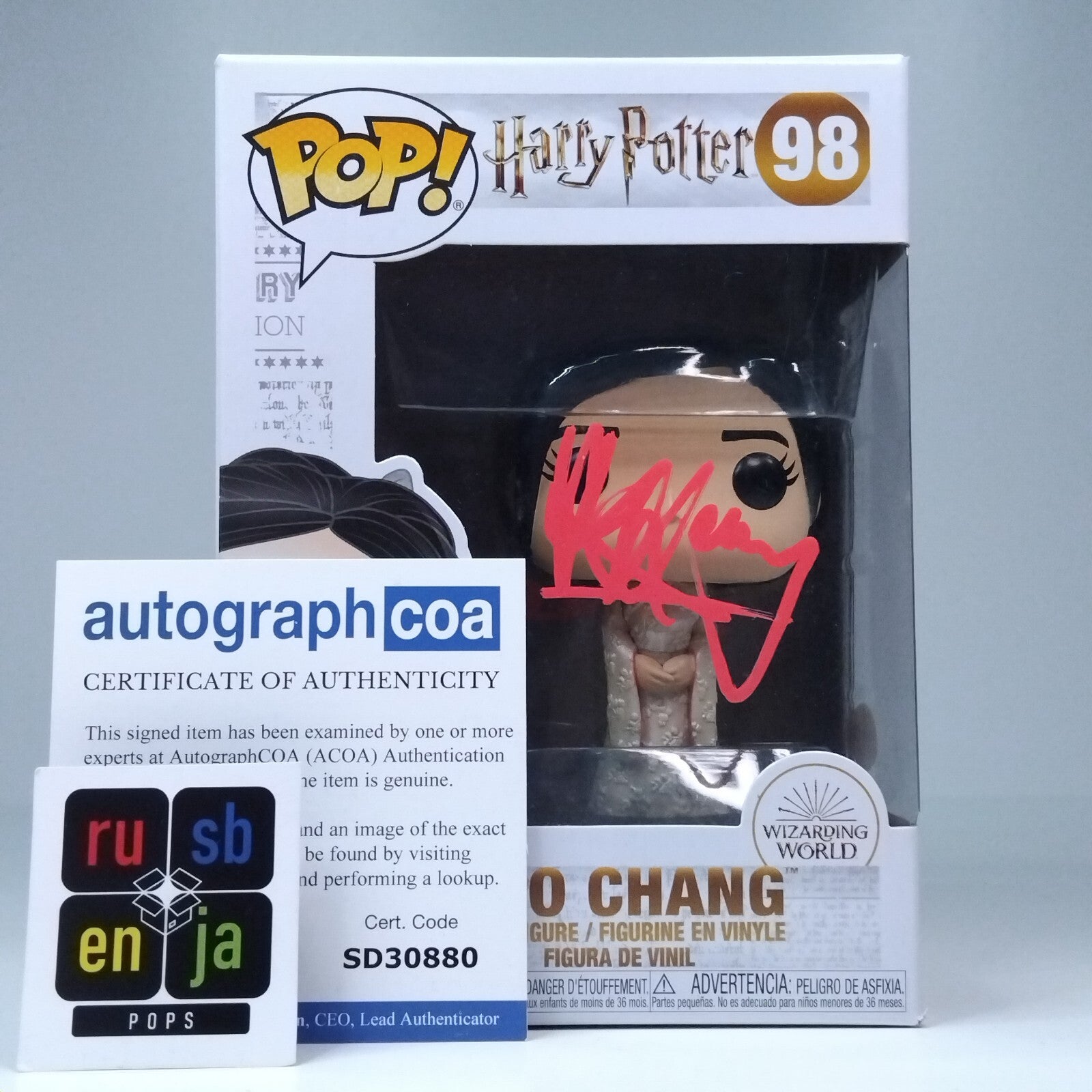 Funko Pop! Harry Potter Cho Chang Signed Katie Leung COA #98 WS