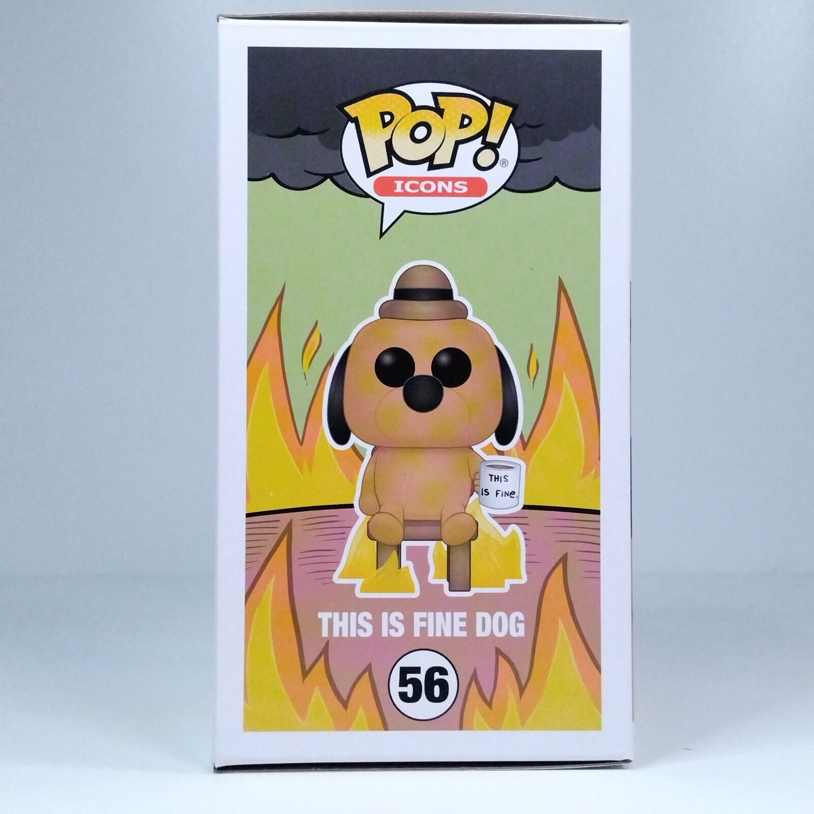 Funko Pop! Icons This is Fine Dog Signed Dana Snyder COA #56