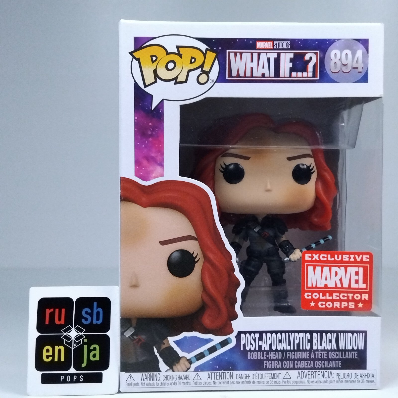Funko Pop! Marvel What If…? Post-Apocalyptic Black Widow Collector Corps #894