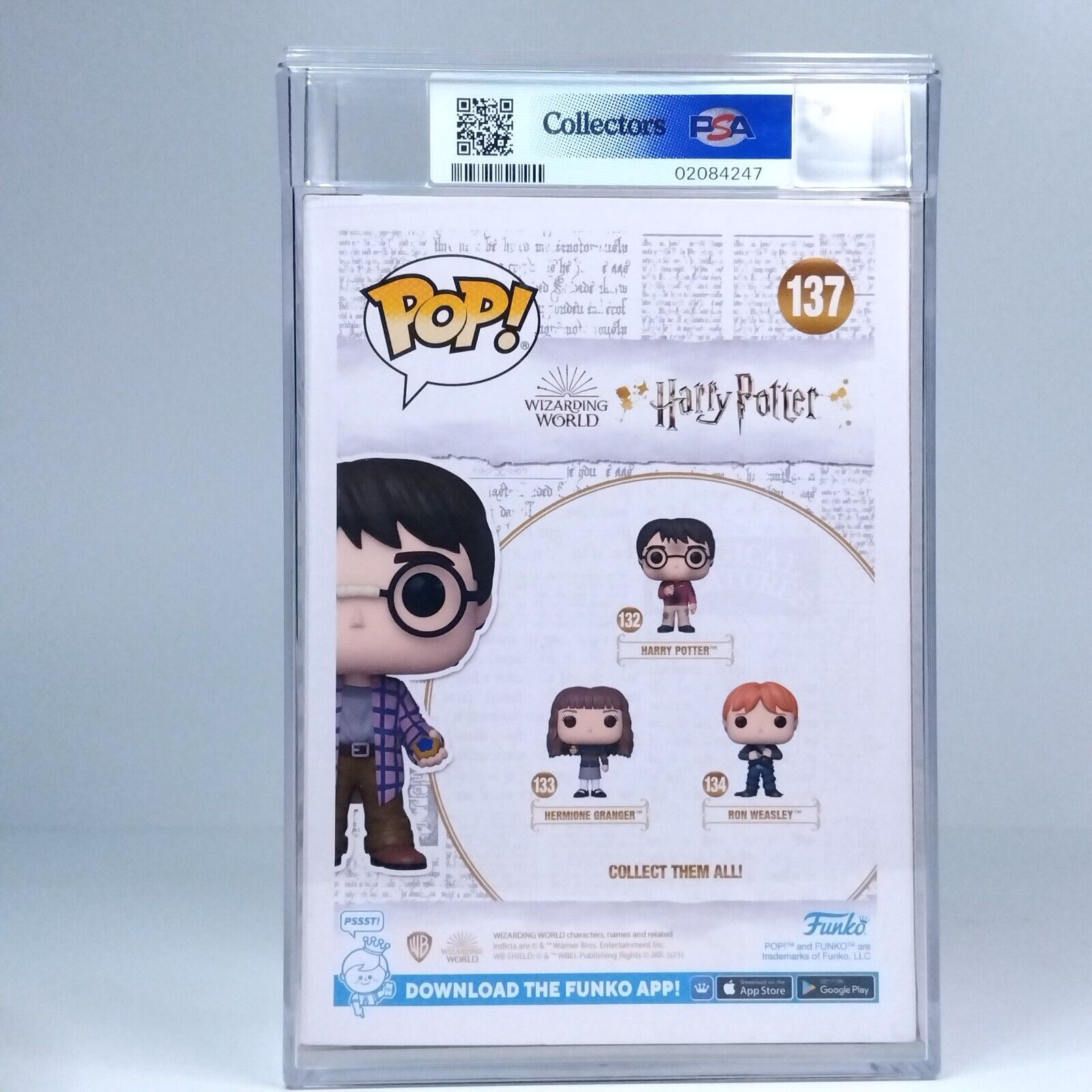 Funko Pop! Harry Potter LA Comic Con Signed Daniel Radcliffe COA PSA 8.5 #137