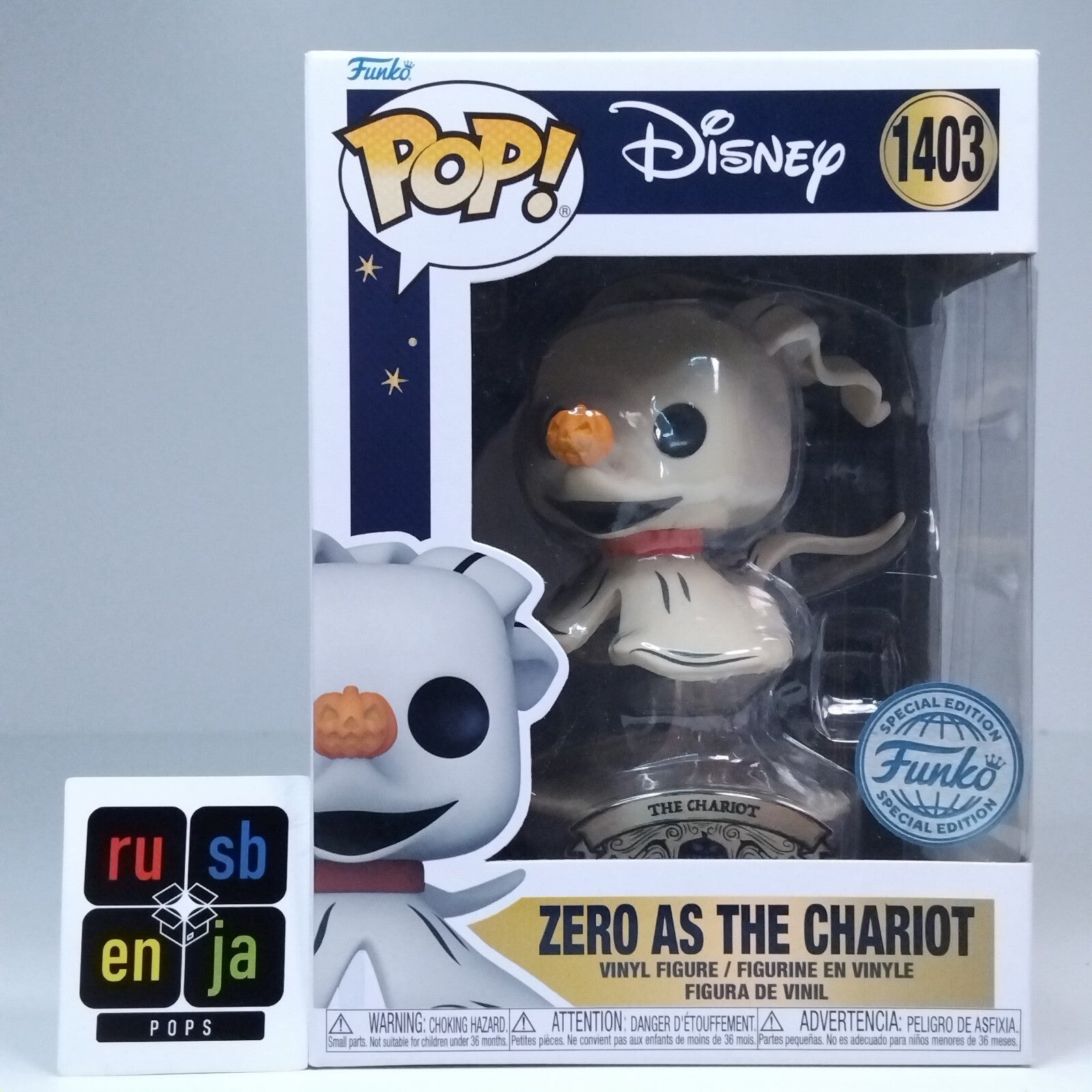 Funko Pop! Disney Nightmare Before Christmas Zero As The Chariot Special #1403
