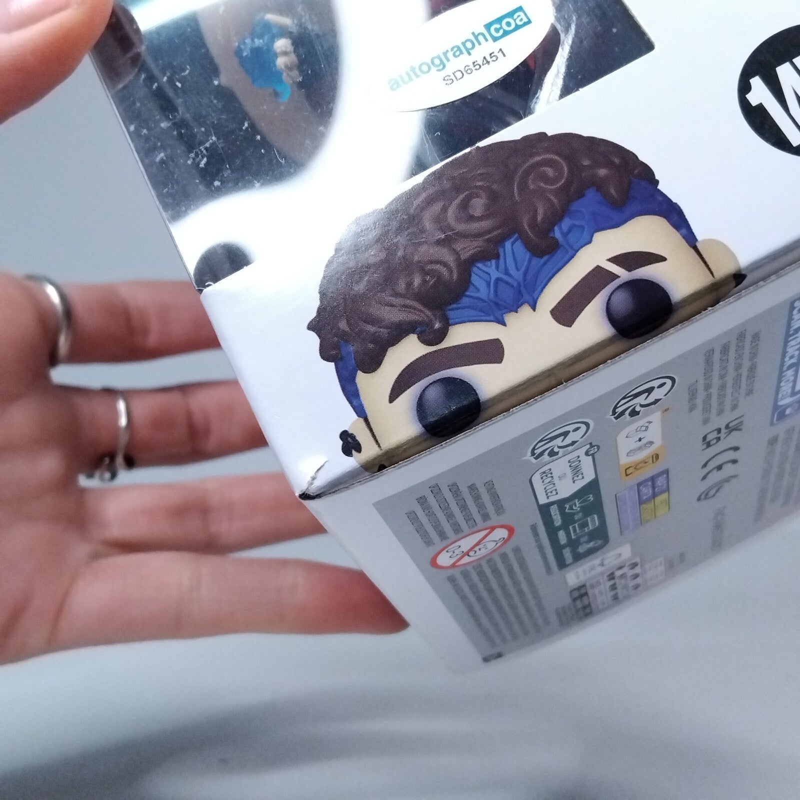 Funko Pop! Marvel Agatha Wiccan Signed Joe Locke COA #1473 WS