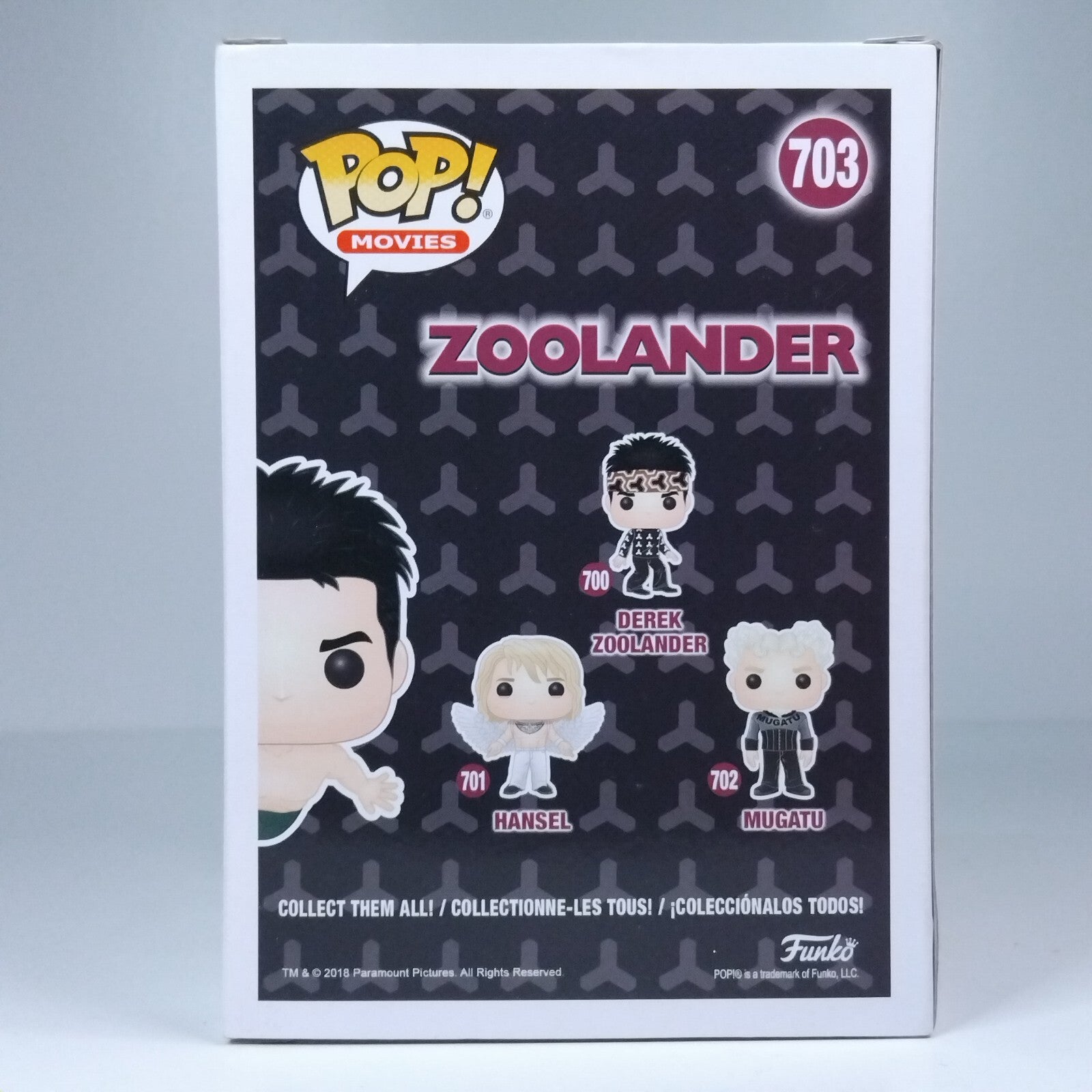 Funko Pop! Movies - Zoolander Derek Zoolander Signed Ben Stiller COA #703 WS