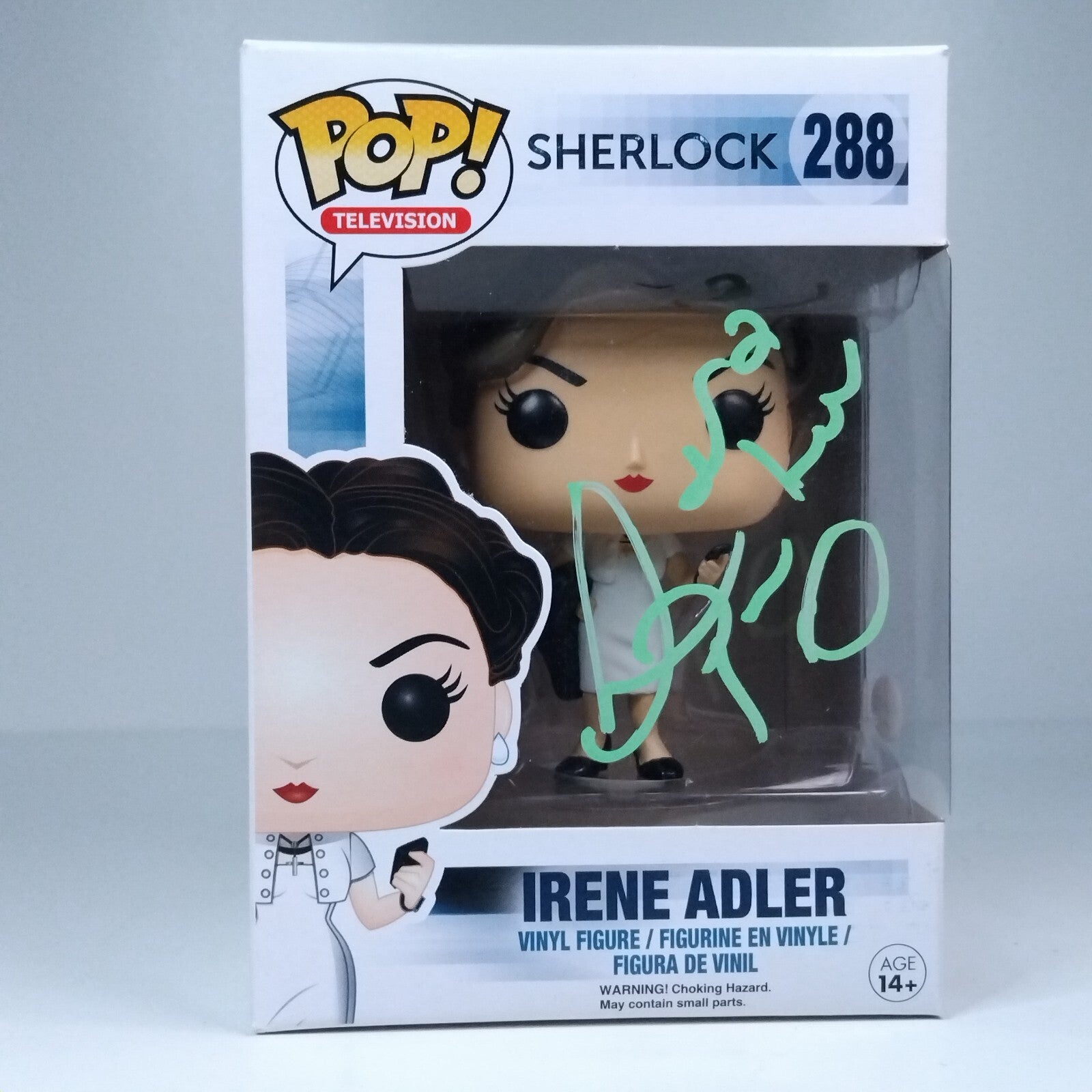 Funko Pop! TV Sherlock - Irene Adler Signed Lara Pulver COA #288 WS